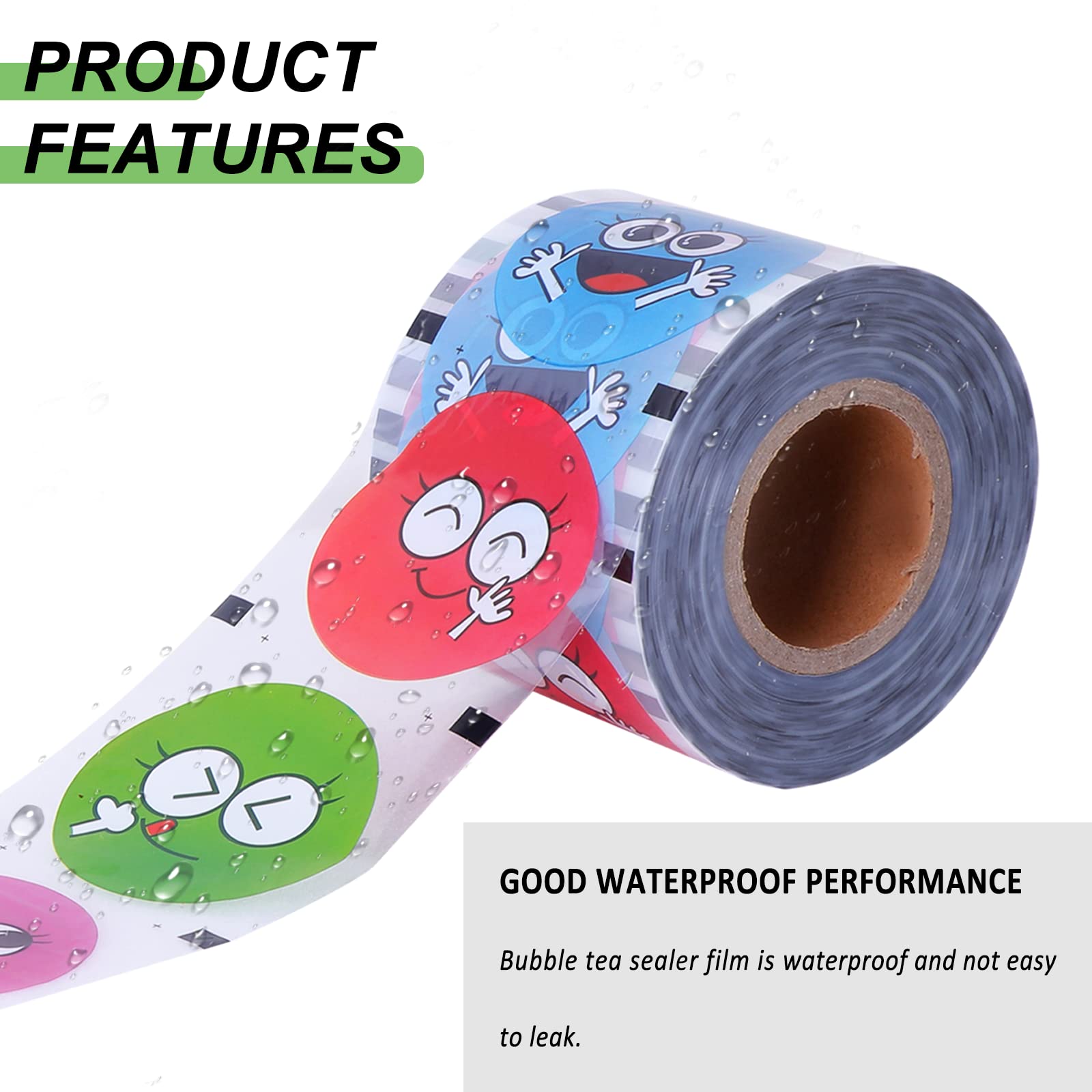 Jiawanshun Cup Sealer Film 90 105Mm (3.55''  4'') For Boba Milk Tea Cup Sealing Film