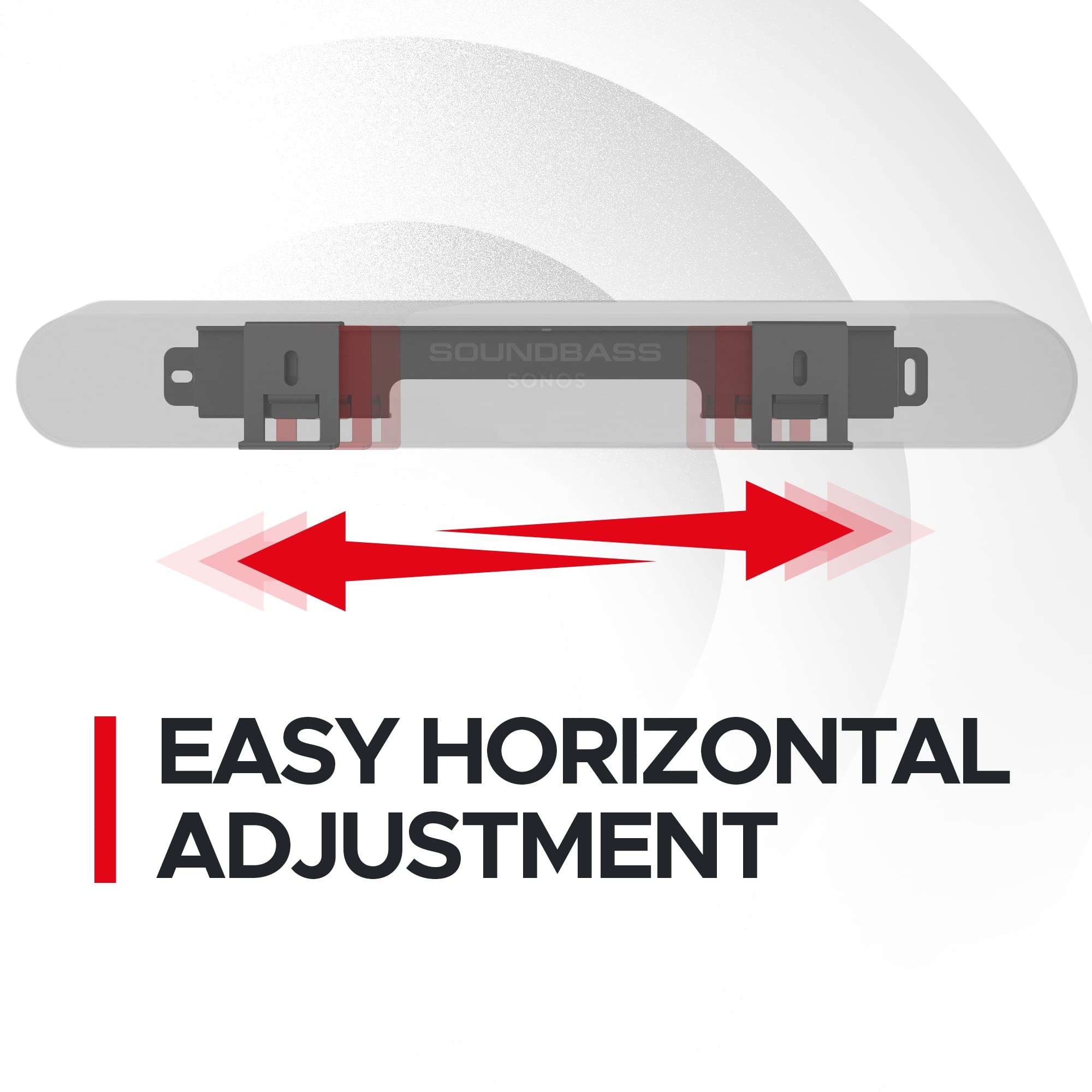 Soundbar Mount For Sonos Ray Sound Bar Includes All Necessary Mounting Hardware, Floating Style Soundbar Wall Bracket For Under