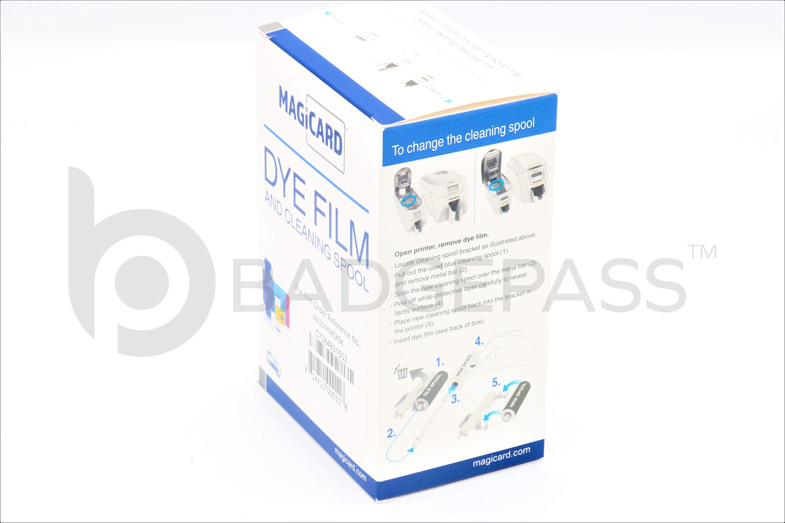 Magicard Ma250Ymckok Color Ribbon Kit (Ymckok, 250 Prints) For Enduro And Rio Pro Series Card Printers Straight From Manufacture