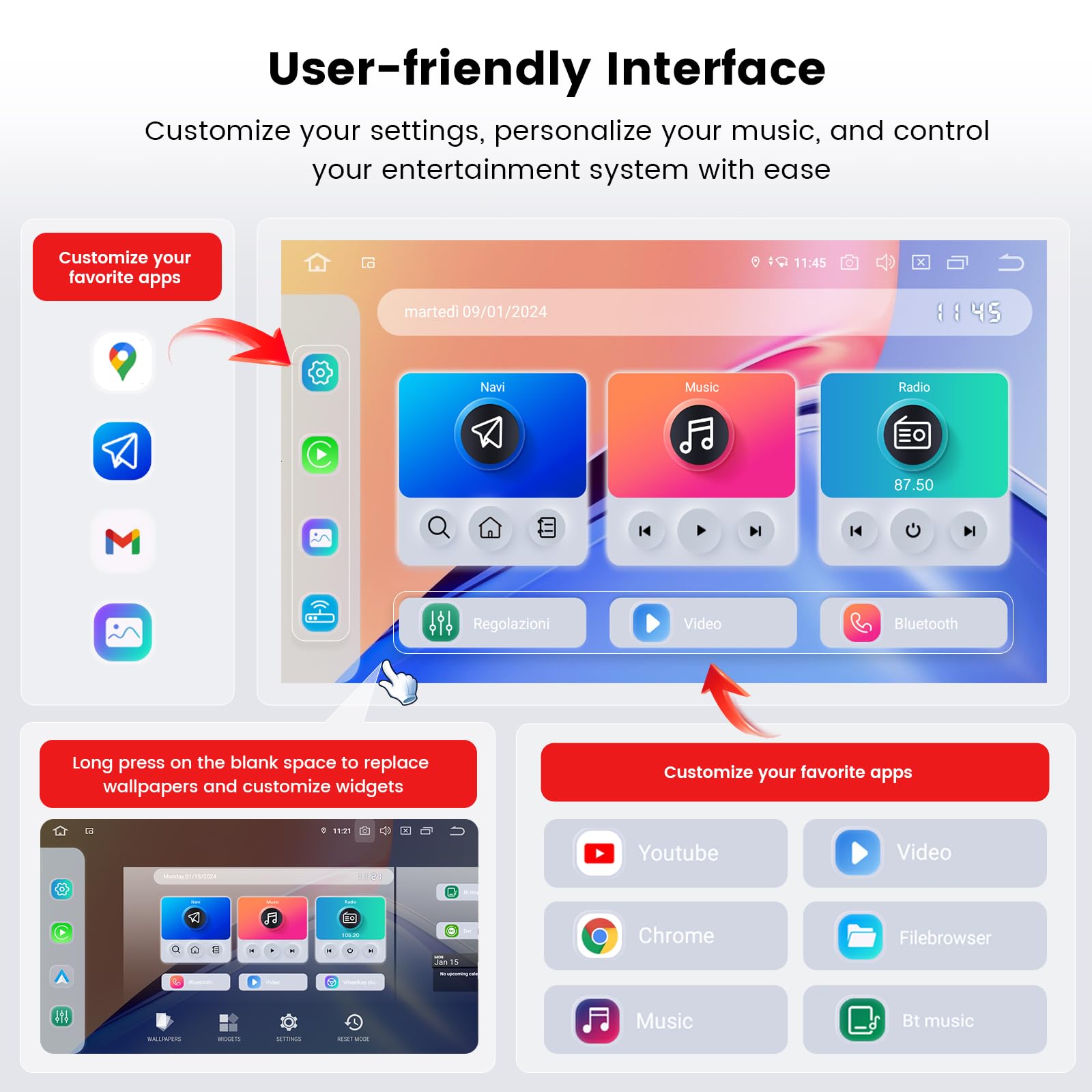 Dasaita Radio Upgrade G13 For Toyota Corolla 2014 2015 2016, Wireless Carplay, Android Auto, 10.2 Inch Hd Touchscreen, Gps Navigation, 4G, Wifi, Dsp, Qualcomm 665, 6Gb+64Gb, Android 13