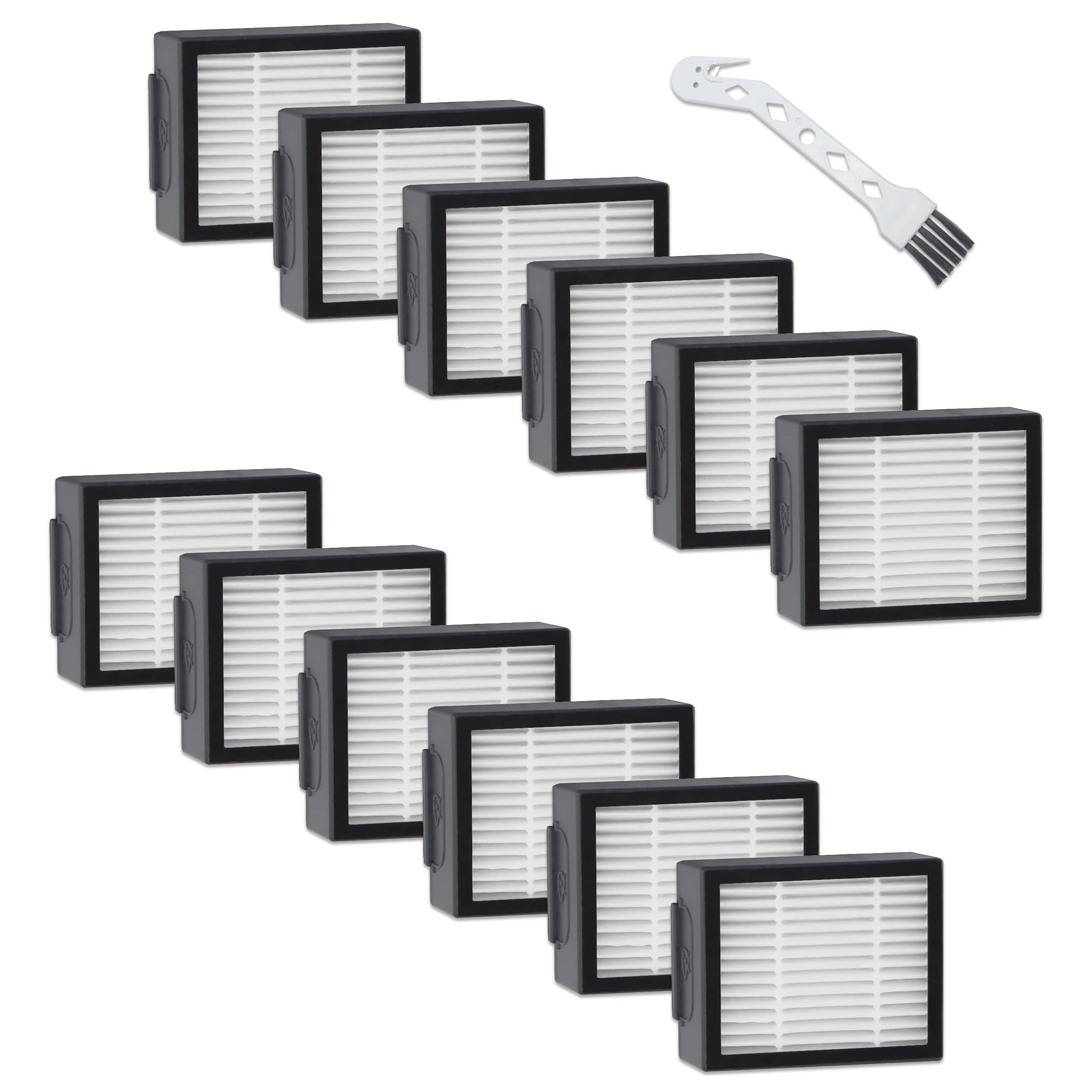 12 Pack High Efficiency Filters Replacement Compatible For Irobot Roomba E, I, J Series I1 I1+ I3 I3+ I4 I5 I5+I6 I6+ I7 I7+ I8