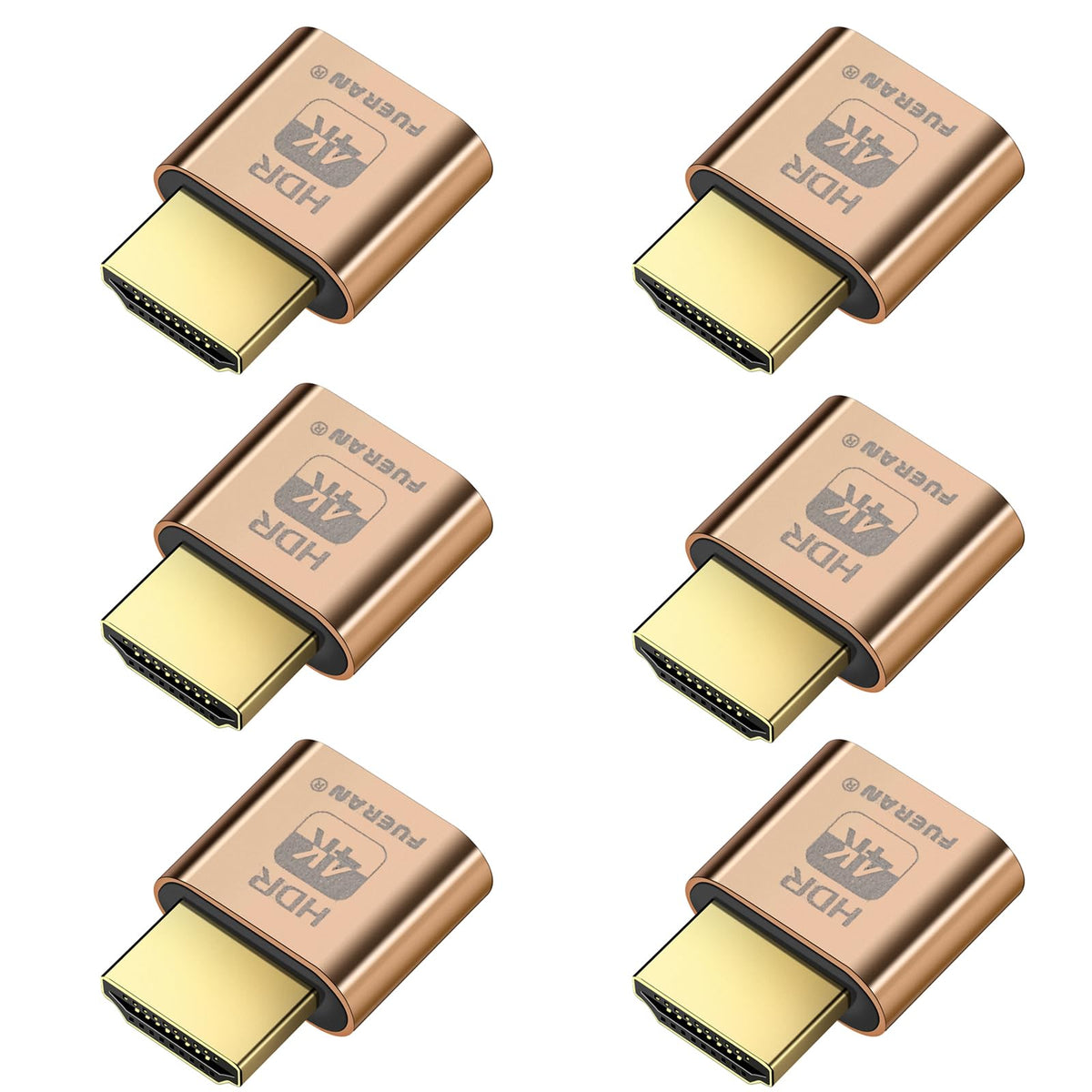 Fueran 4K Dummy Plug,Virtual Monitor Display Emulator, Headless Display Adapter Supports Up To 3840X2160@60 Hdmi Compatible Grap
