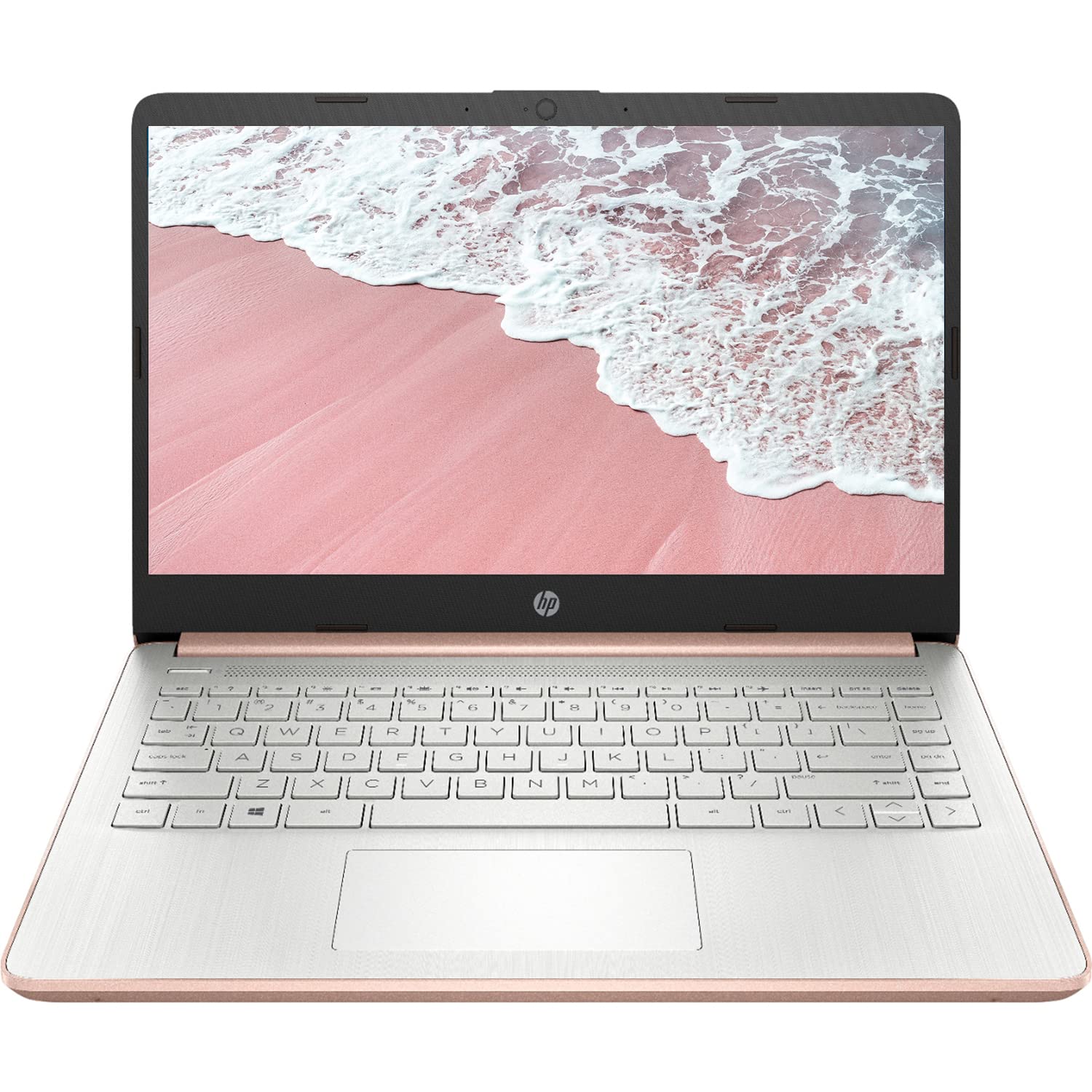 Hp 2022 Premium 14 Inch Hd Thin And Light Laptop, Intel Quad Core Processor, 8Gb Ram, 64Gb Storage, Long Battery Life, Webcam, B