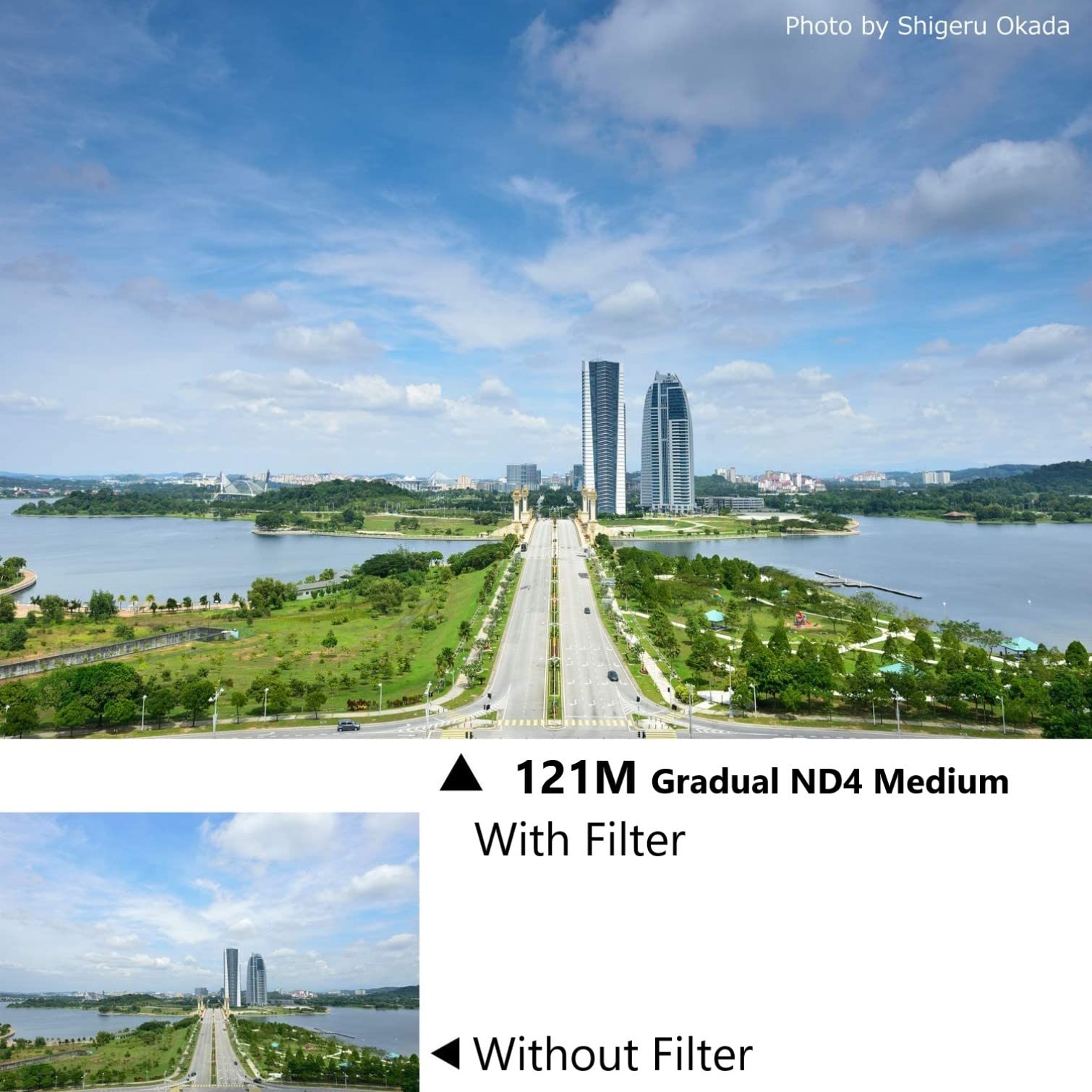 Cokin Square Filter Gradual Nd Creative Kit - Includes Gnd 1-Stop (121L), Gnd 2-Stop (121M), Gnd 3-Stop (121) For M (P) Series H