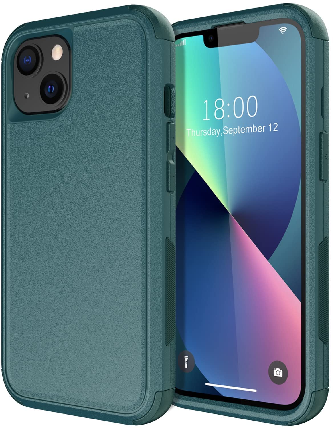 Diverbox For Iphone 13 Case [Shockproof] [Dropproof] [Dust Proof],Heavy Duty Protection Phone Case Cover For Apple Iphone 13 (Da