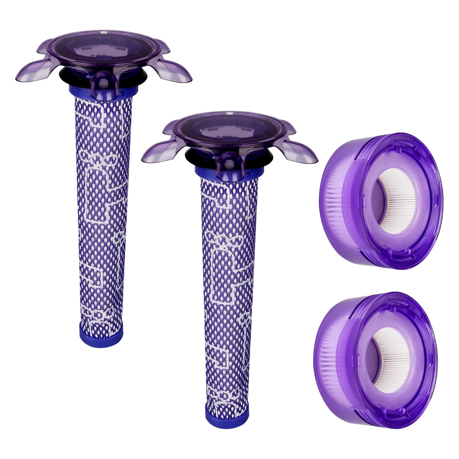 4 Pack New Star Vacuum Replacement Filters For Dyson V7, V8 Animal And V8 Absolute Vacuum. 2 Pre Filters And 2 Post Filters. Com