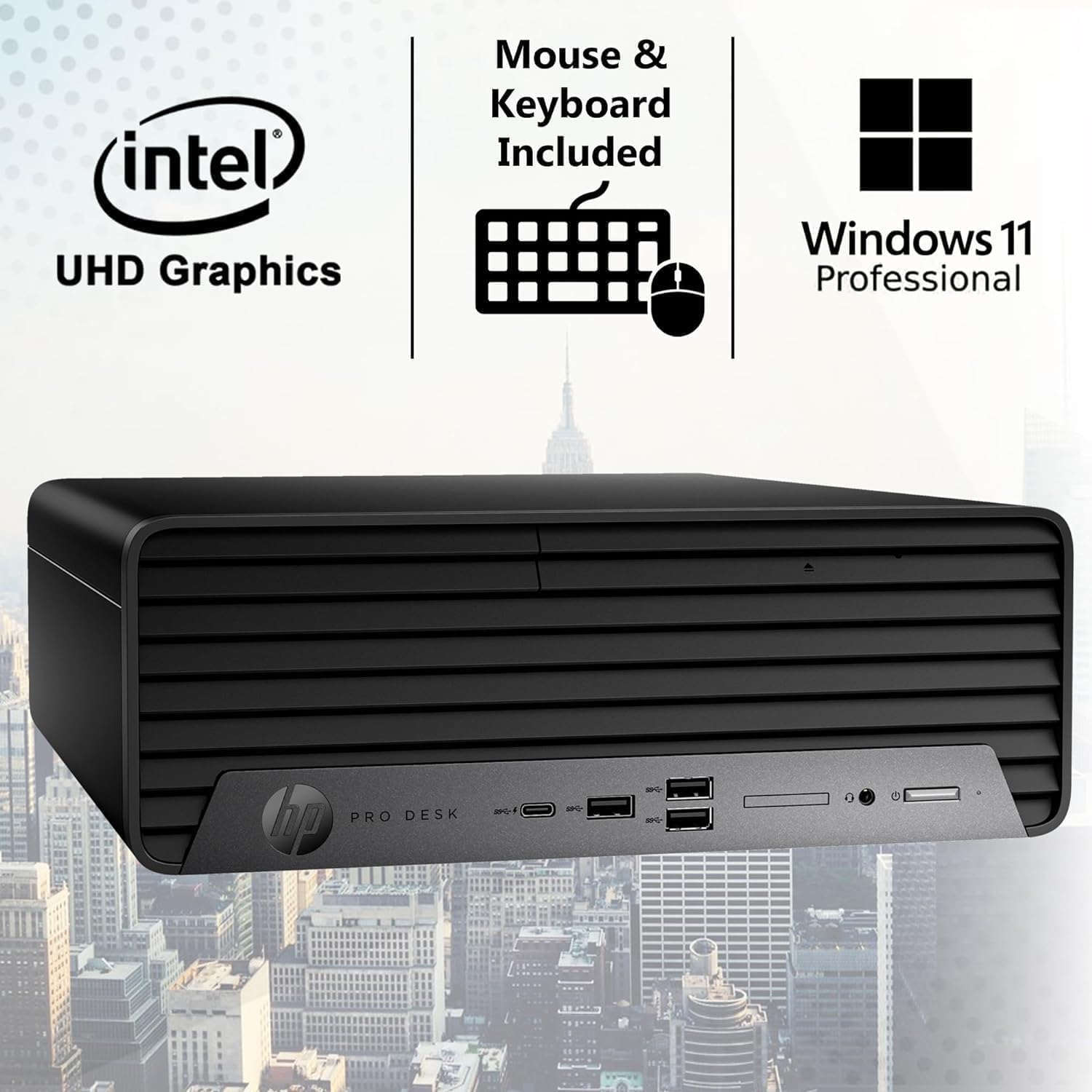 Hp Prodesk Sff | Business/Home Use Desktop Computer | Intel 6-Core 12Th I5 | 64Gb Ram + 2Tb Ssd | Windows 11 Pro | Hdmi | Displa