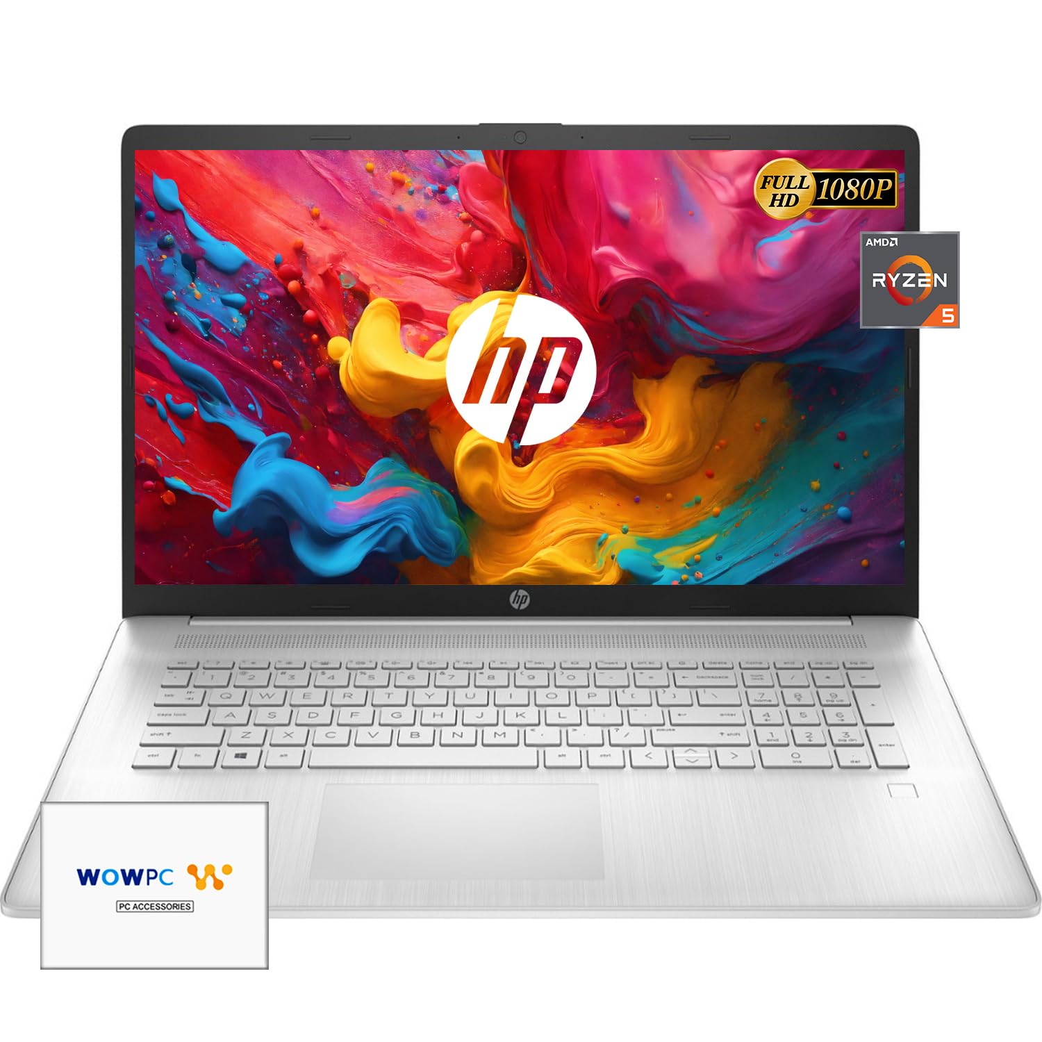 Hp 2024 New 17 Inch Laptop, Amd Ryzen 5 5500U 6-Cores Processor(Beat I7-1250U), 17'' Fhd (1080P) Ips Display, 64Gb Ram, 2Tb Ssd,