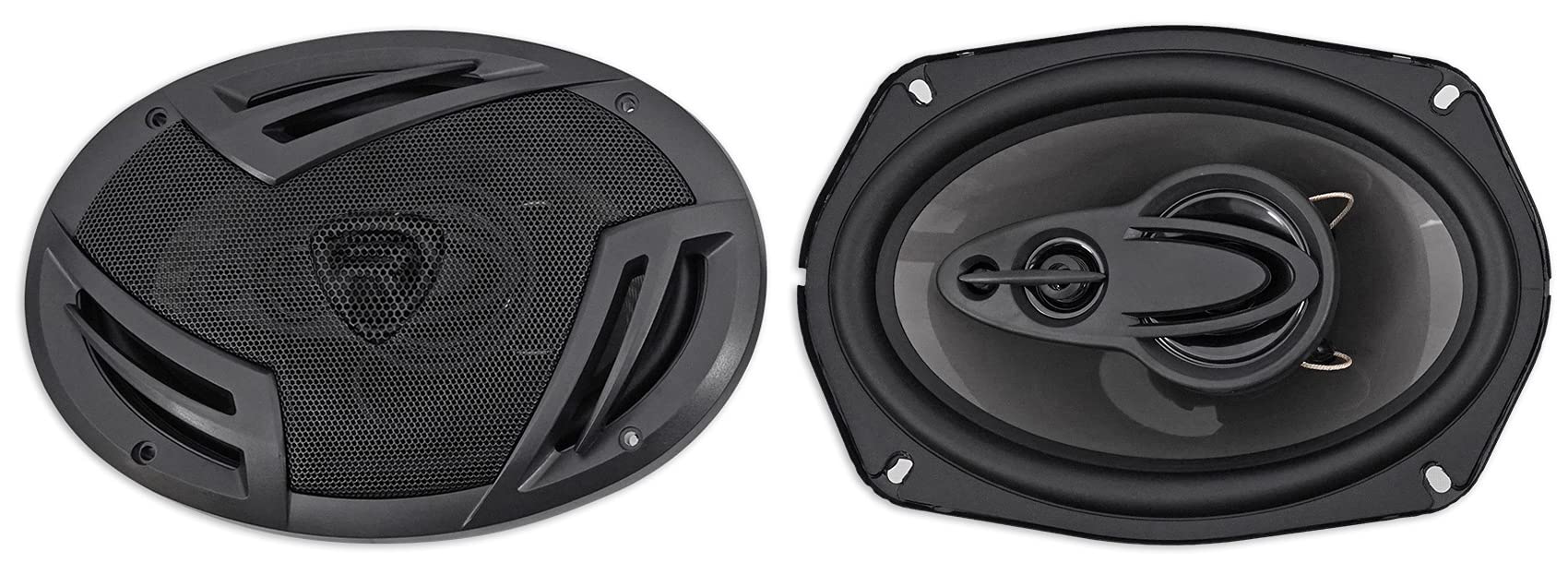 Pair Rockville Rv69.4A 6X9'' 4 Way Car Speakers 1000 Watts/220W Rms Cea Rated,Black
