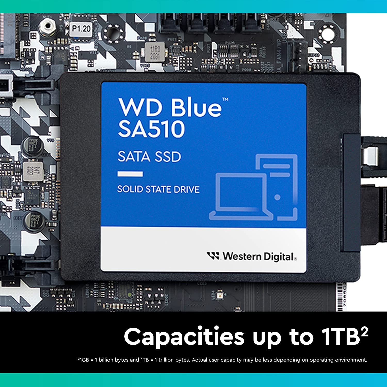 Wd Wds100T1B0A Blue Solid State Drive