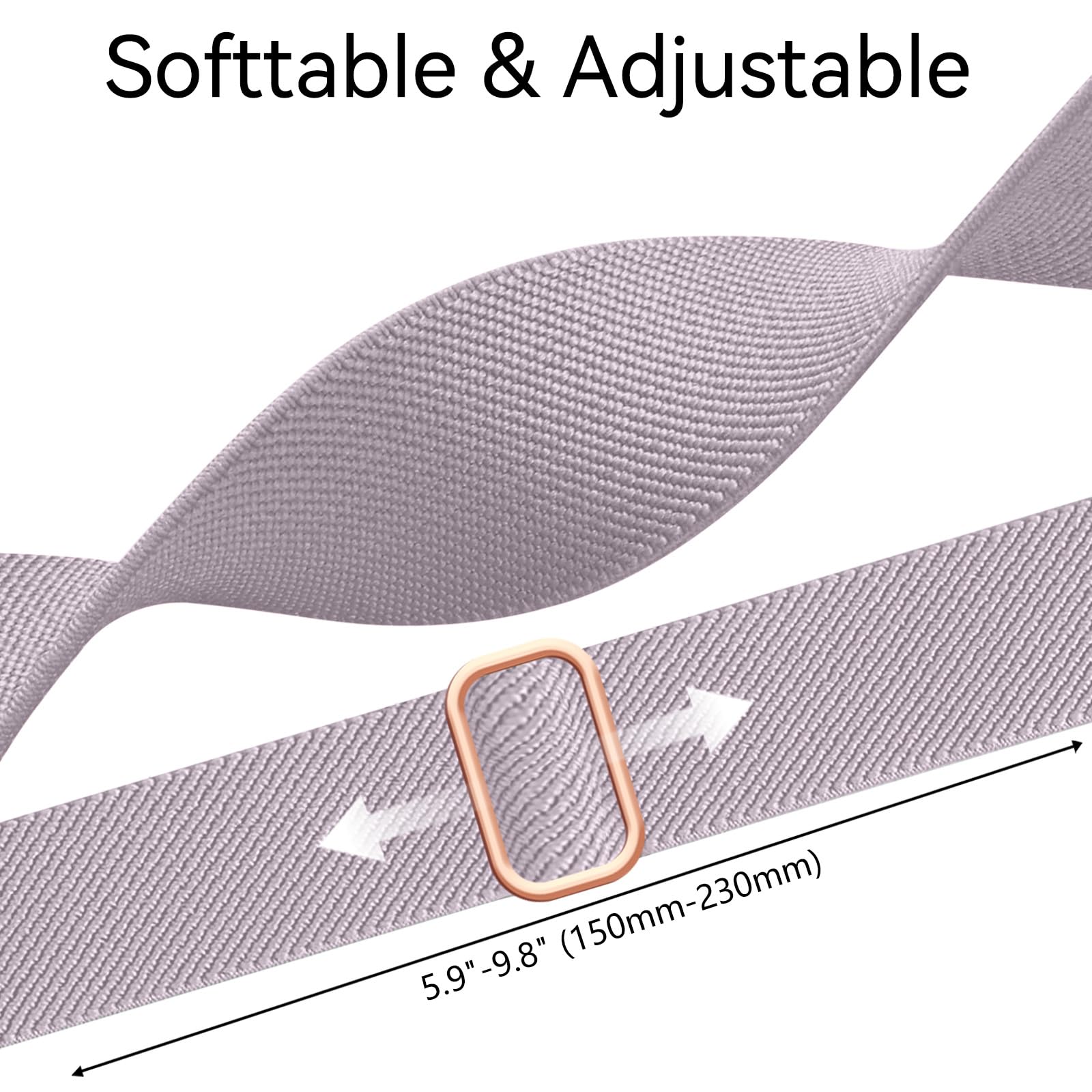 Chinber 5 Pack Bands Compatible With Fitbit Versa 2 & 4 Bands, Soft Adjustable Nylon Sport Band For Fitbit Versa Smart Watch Wom