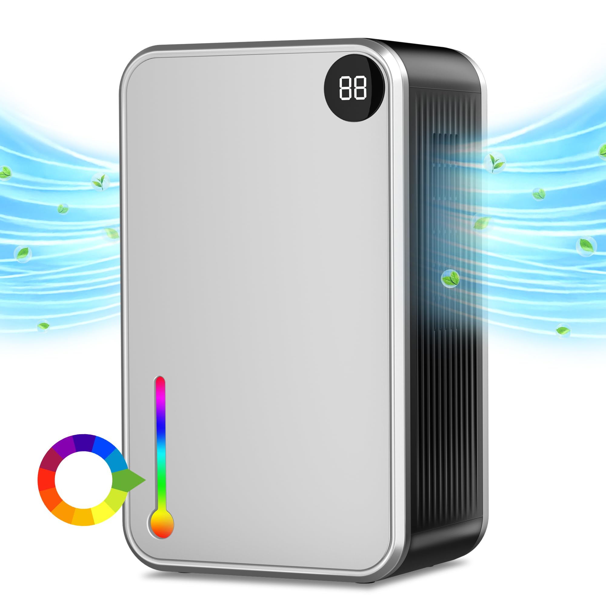 Dehumidifier,25 Oz Water Tank Dehumidifer For Home,(280 Sq. Ft) Quiet With Timer, Automatic Shut Off Function And Drain House,De