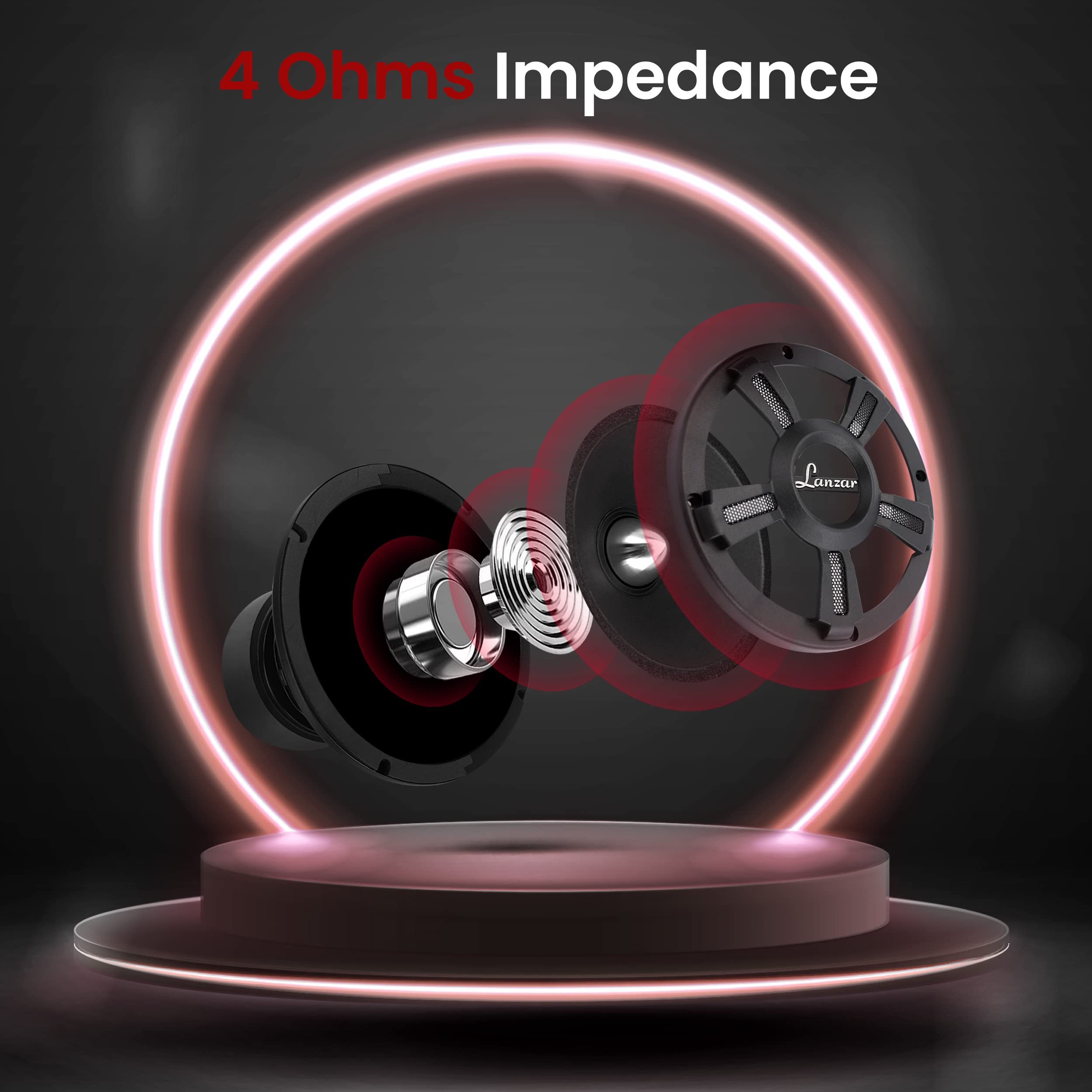 Lanzar Upgraded Opti Pro 6.5       High Power Midbass   Powerful 500 Watt Peak 105Hz   12 Khz Frequency Response 30 Oz Magnet St