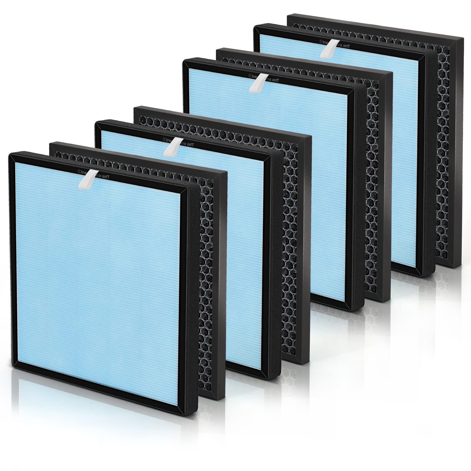 Somewaytop [4 Sets] Air Replacement Filter Set Compatible With Hsp001 Air P Urifier Filters Smart True Air Clenaer For Home, H13