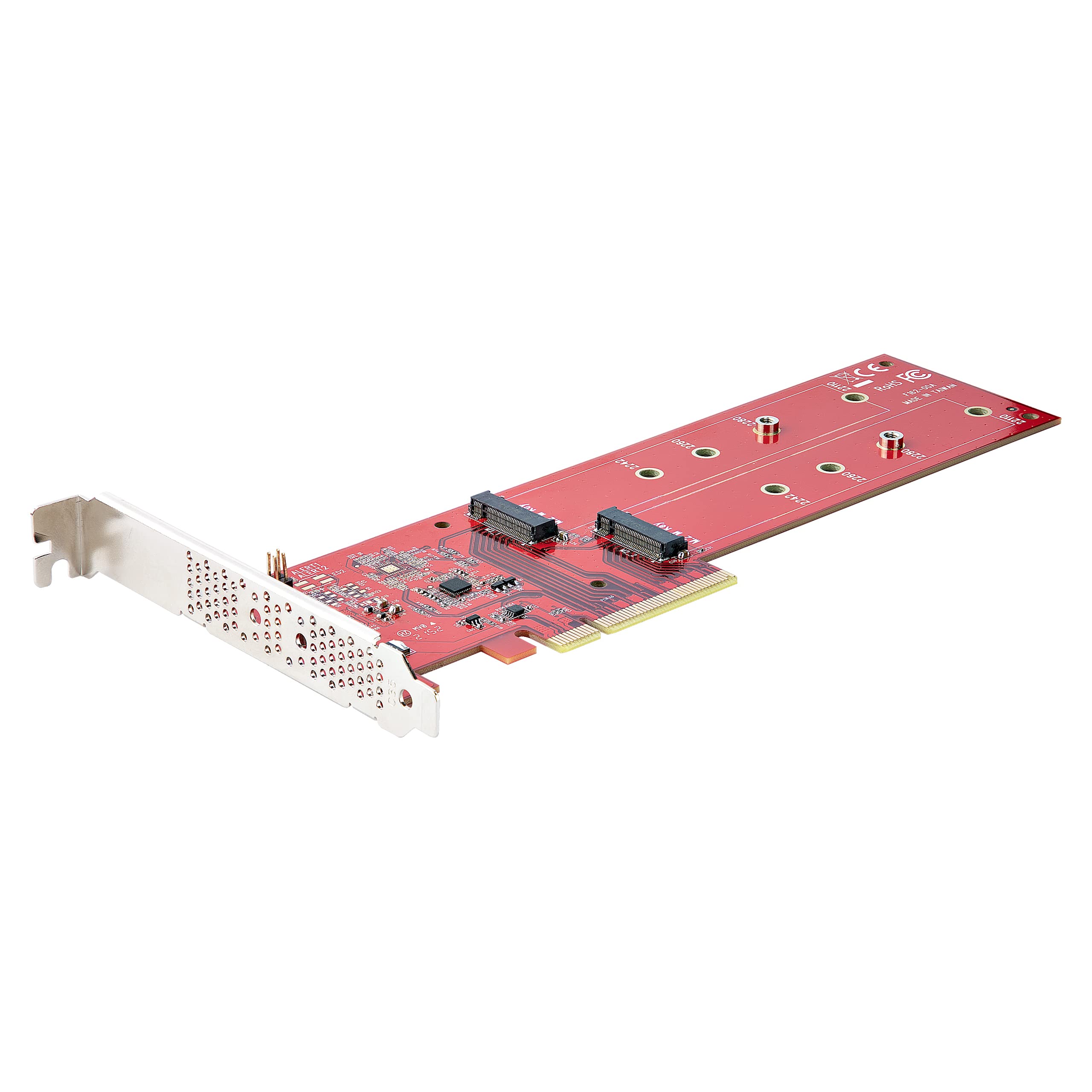 Startech.Com Dual M.2 Pcie Ssd Adapter Card Pcie X8  X16 To Dual Nvme Or Ahci M.2 Ssds Pci Express 4.0 7.8Gbpsdrive Bifurcation