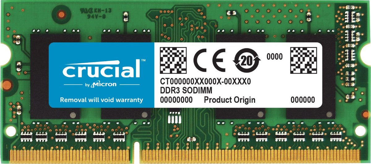 Crucial Ram 4Gb Ddr3 1600 Mhz Cl11 Laptop Memory Ct51264Bf160B