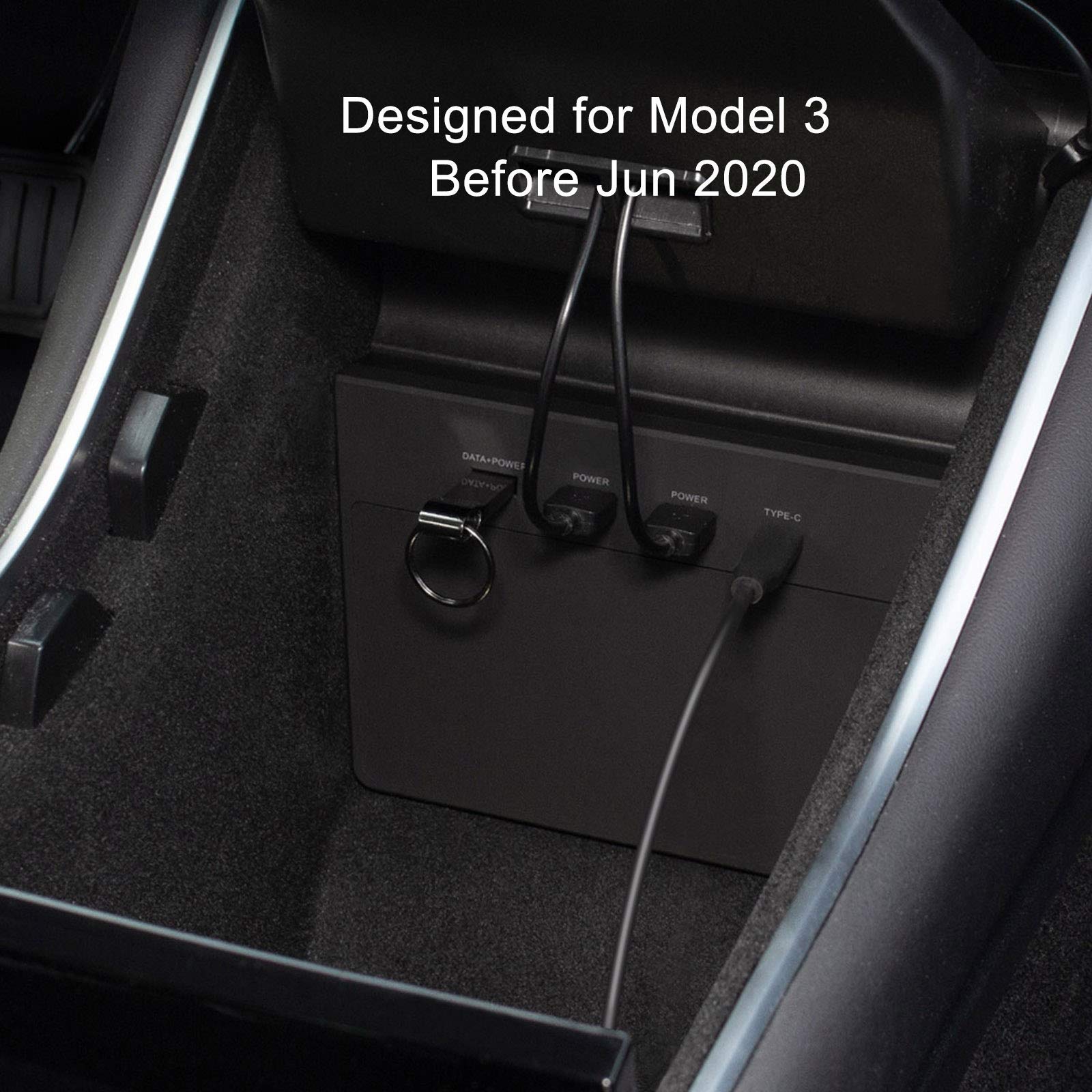 Taptes Usb Hub 5 In 1 Ports For Tesla Model 3 Before June 2020(Not Fit For Model Y),Dashcam & Sentry Mode Viewer Usb Hub Dongle