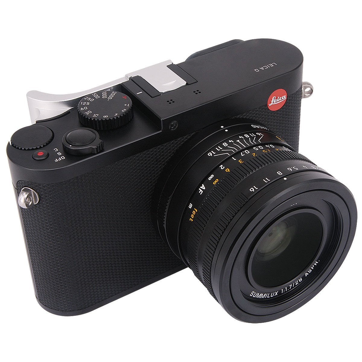 Haoge Thb-Ls Metal Hot Shoe Thumb Up Rest Thumbs Up Hand Grip For Leica Q Q-P Qp Typ116 Typ 116 Camera Silver