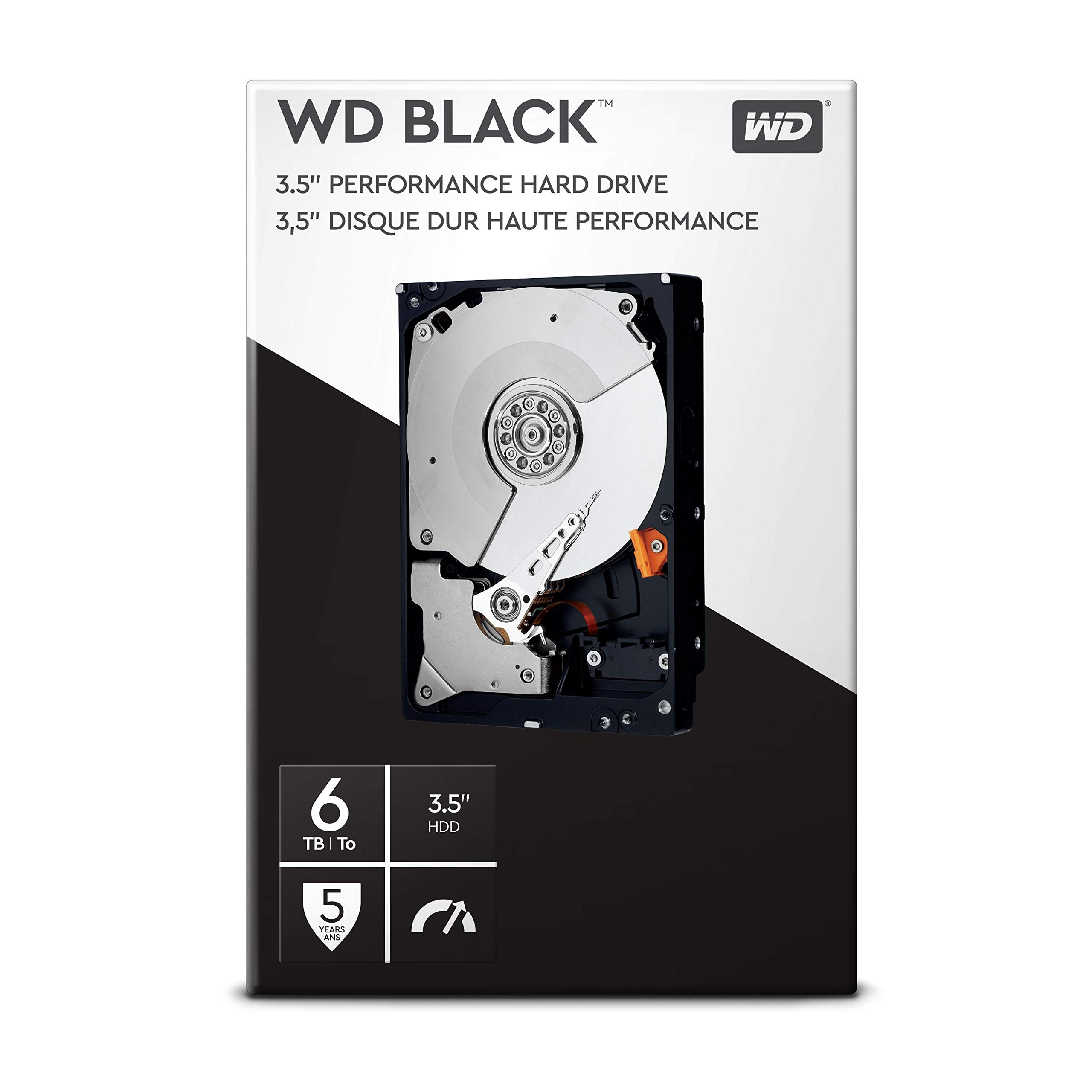 WD_Black 6TB Performance 3.5 Internal Hard Drive - 7200 RPM Class, SATA 6 Gb/s, 256MB Cache