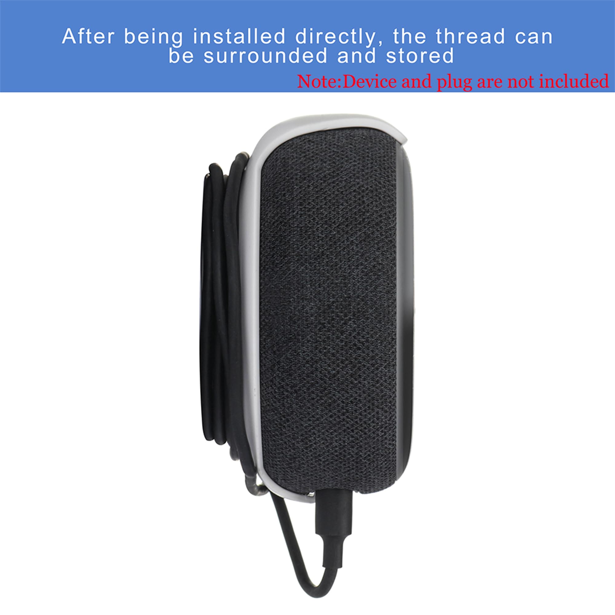 Wideplore Echo Dot Wall Mount Holder For Echo Dot 3Rd Generation, Built In Cable Management Space Saving Accessories For Dot(3Rd