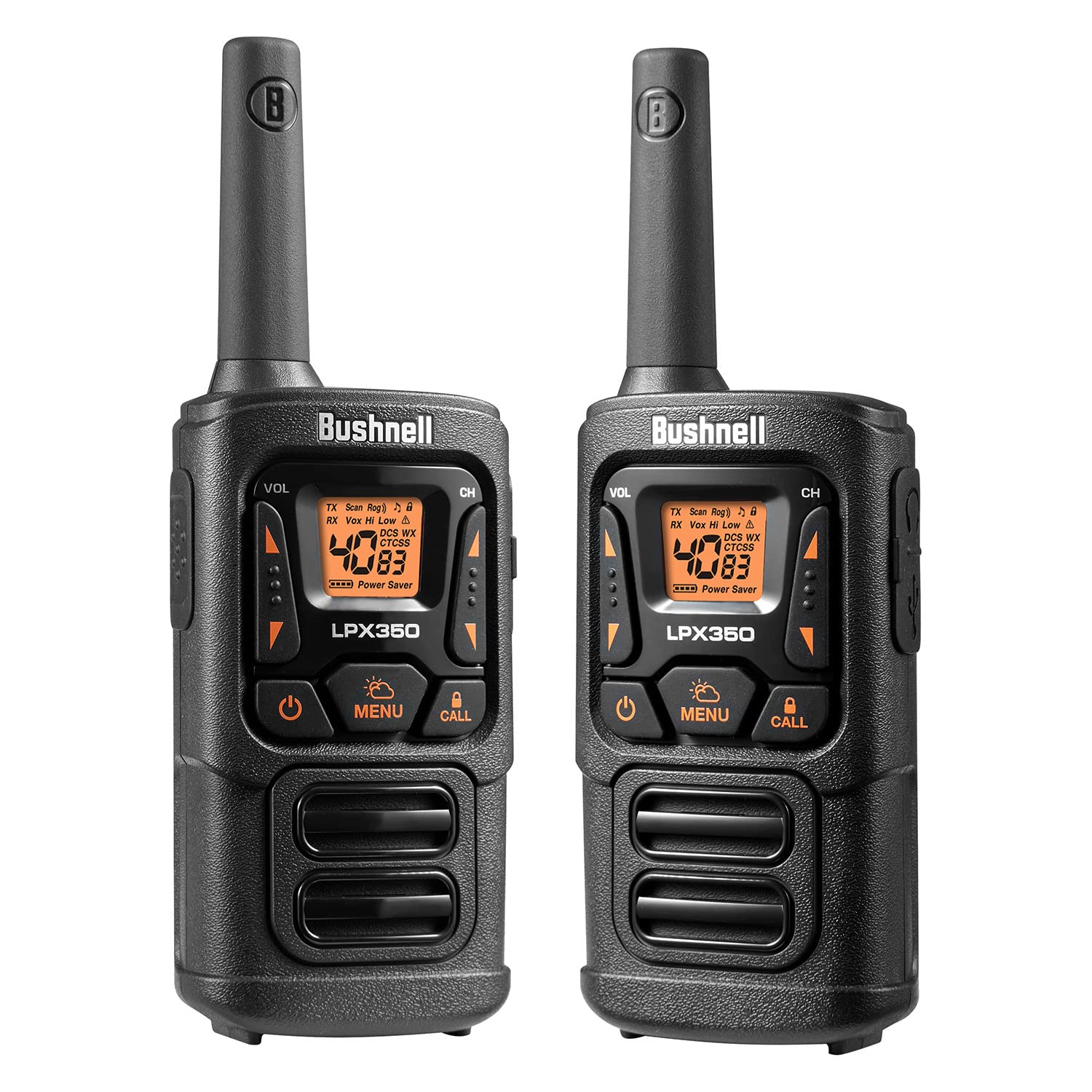 Bushnell Lpx350 Walkie Talkie Radio - Reliable Quality, Rugged Design, 1W Power For 25 Miles Of Range, Two Way Radios Equipped F