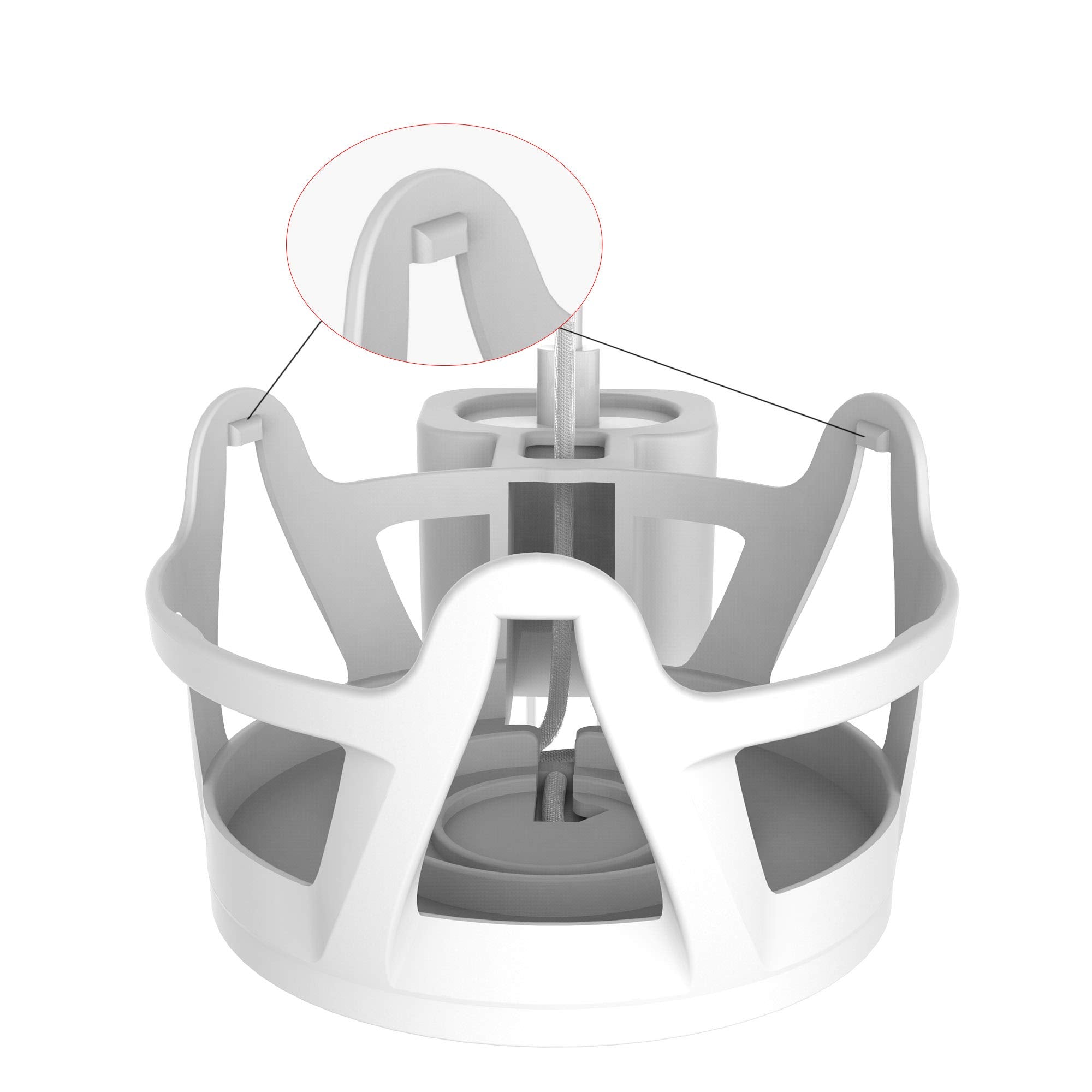 Lcrystal Speaker Mount For Homepod Mini, Wall Mount Holder Speaker Bracket For Space Saving, Cable Management, Cleaner Look (Whi