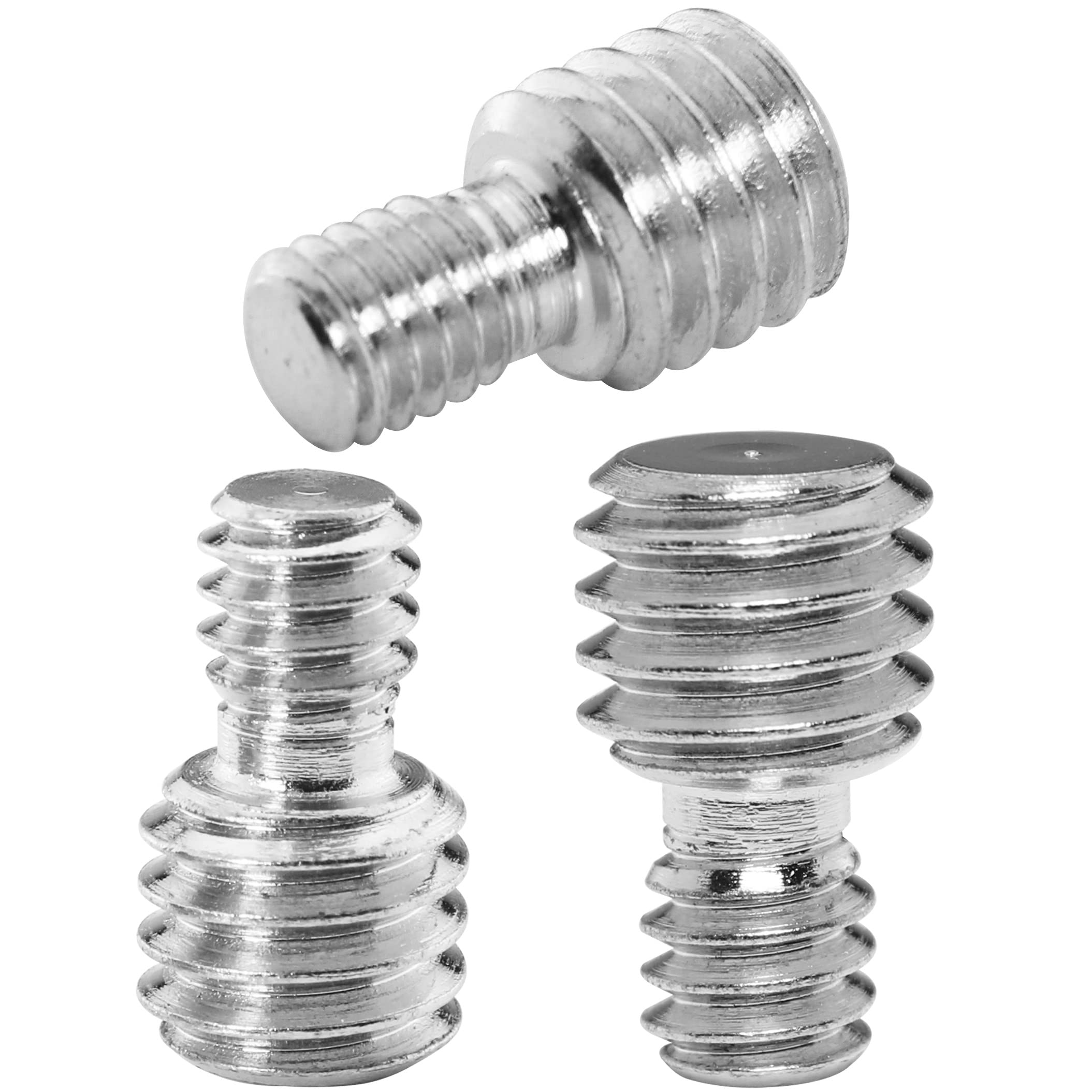 Luorng 3Pcs 3/8 Inch Male To 1/4 Inch Male Threaded Tripod Screw Adapter, 1/4 Inch Male To 3/8 Inch Male Double Sides Standard M