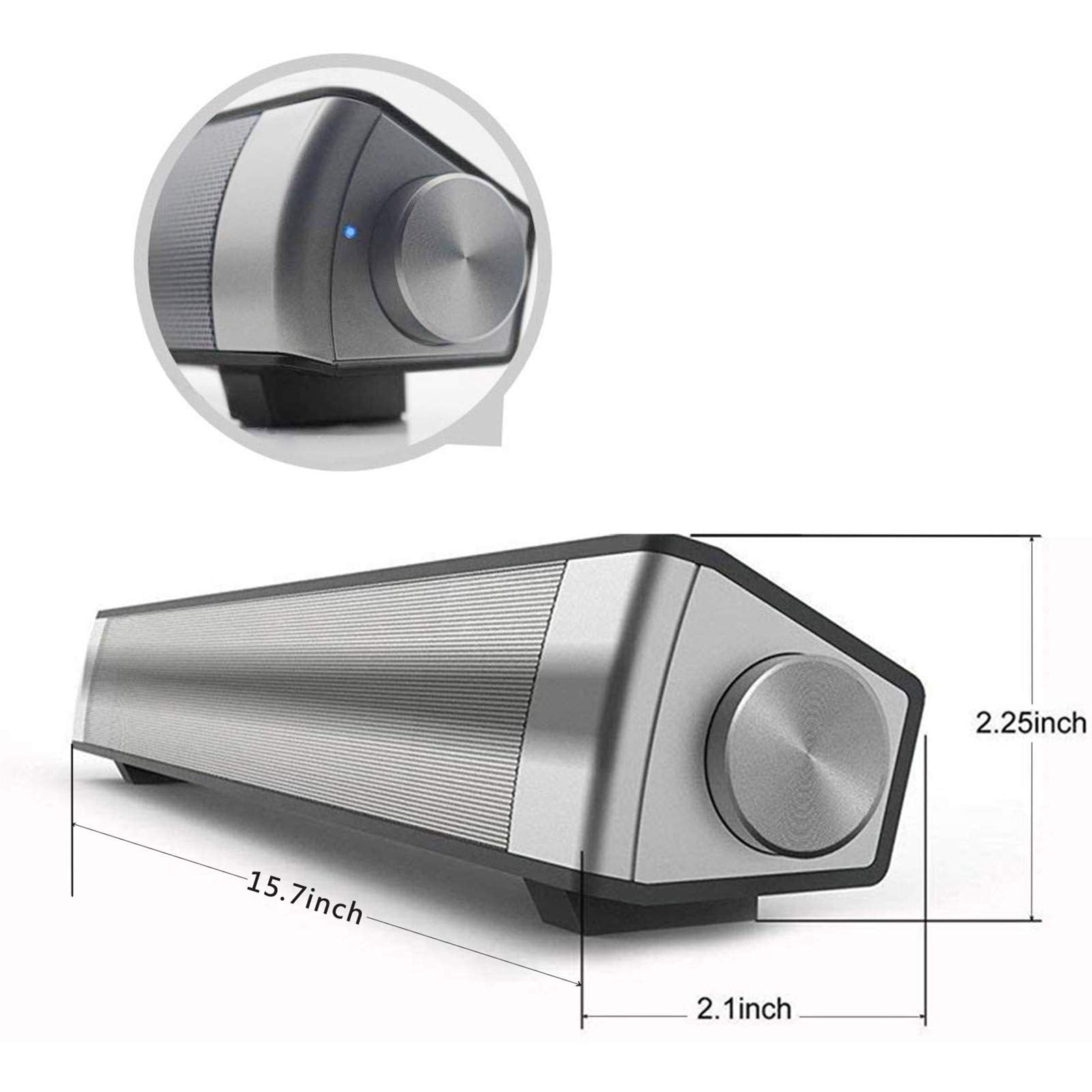 Toproad Bluetooth Speaker, Portable Wireless Speaker, Usb Powered Speaker With Loud Hd Sound, Bluetooth 5.0, Built In Mic, For S