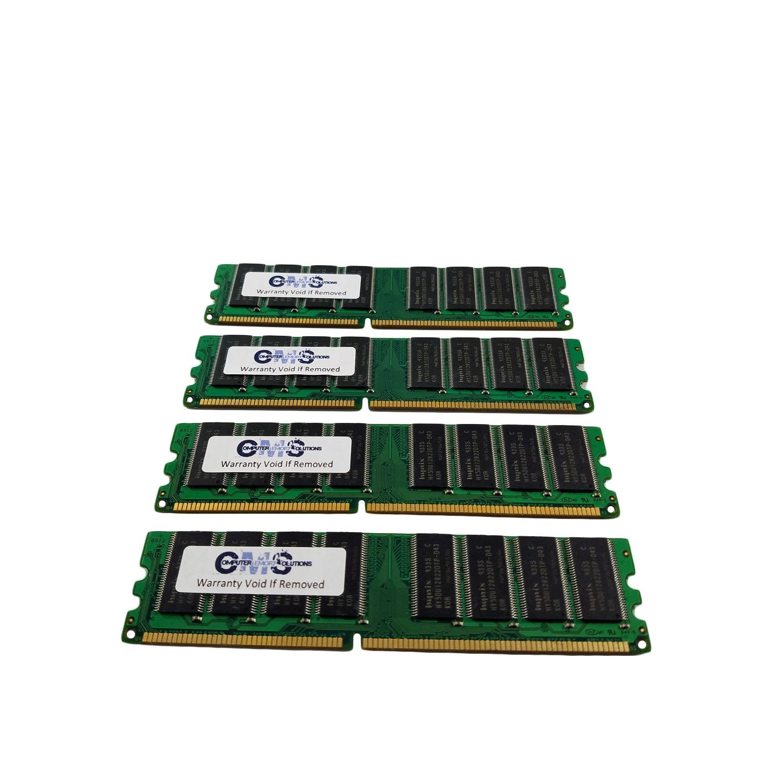 Cms 4Gb (4X1Gb) Ddr1 2100 266Mhz Ecc Registered Dimm Memory Ram Upgrade Compatible With Dell Poweredge 1600Sc For Server Only