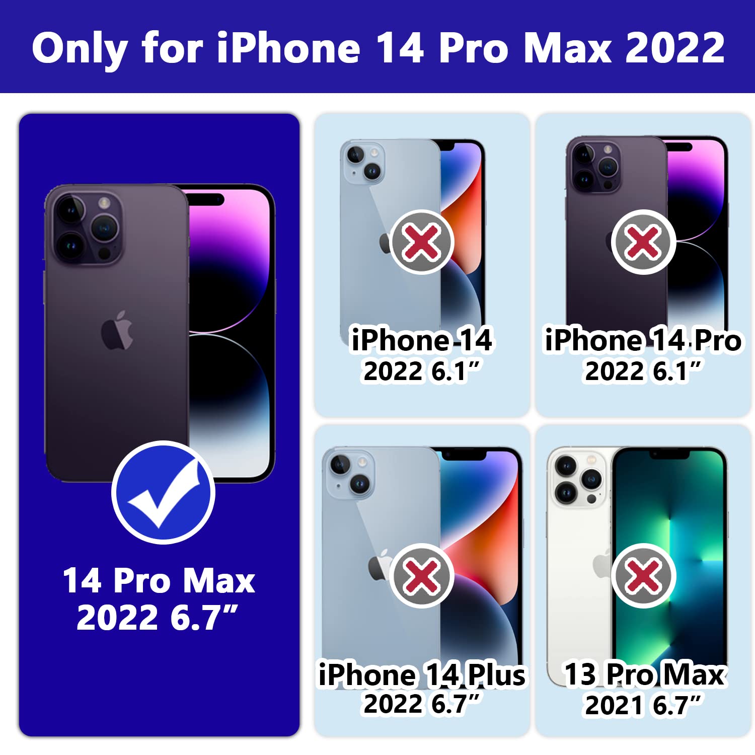 Grifobes Designed For Iphone 14 Pro Max Case For Boys, Thick Silicone 3 In 1 Heavy Duty Shockproof Rugged Protective I Phone 6.7