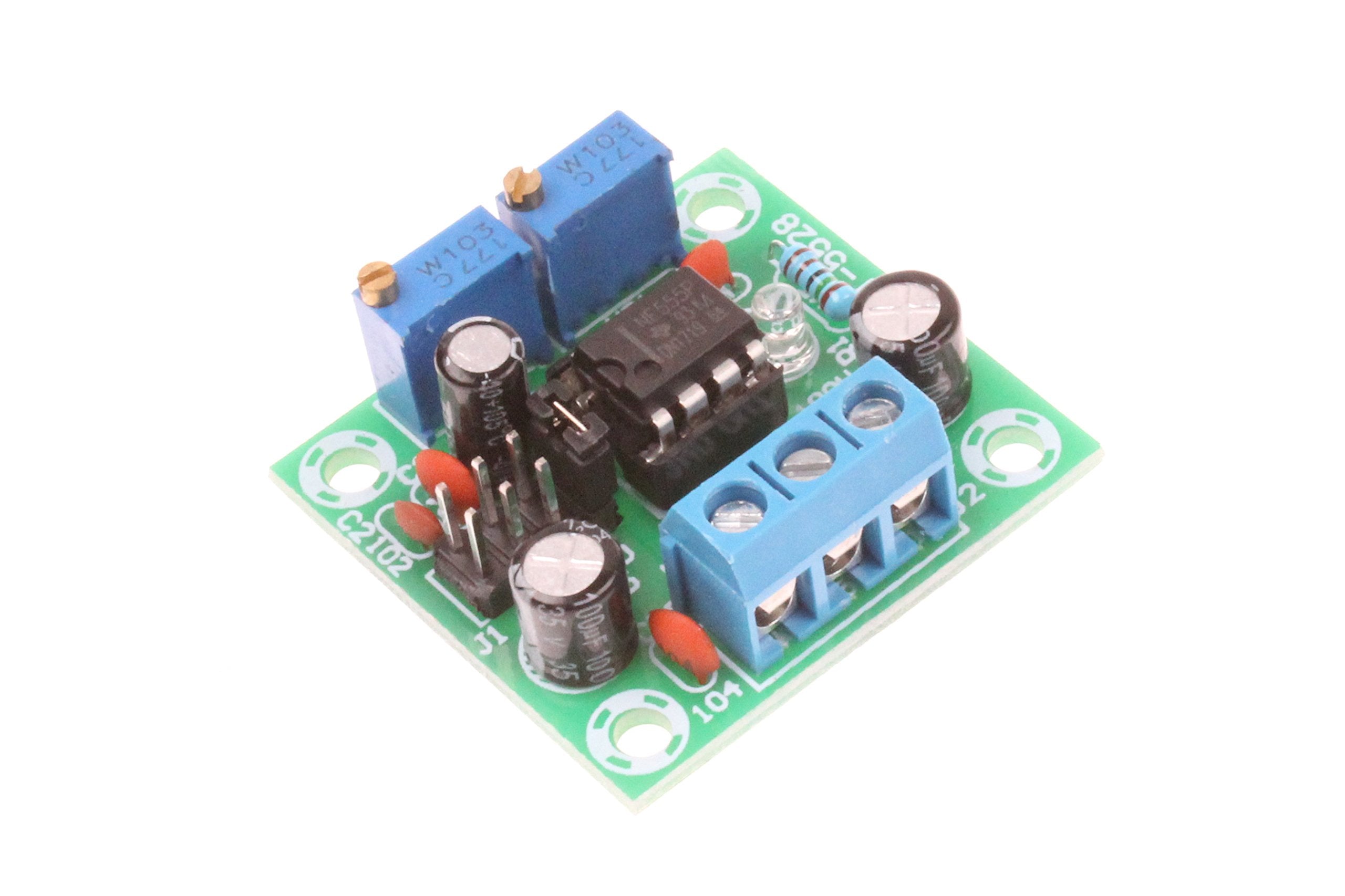 Noyito Ne555 Pulse Module Rectangular Square Wave Signal Generator 1Hz-200Khz Frequency Duty Cycle Adjustable Dc5-15V