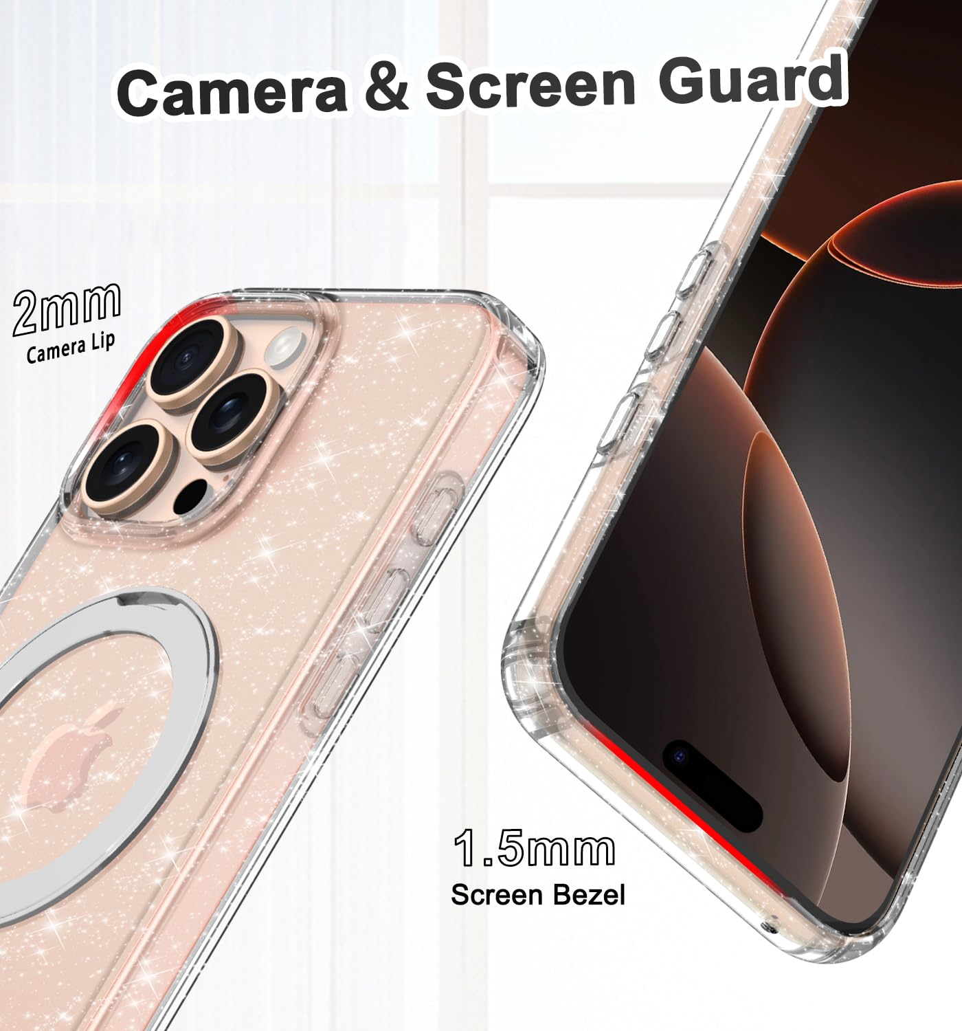 Lamcase For Iphone 16 Pro Max Case With Magnetic Invisible Ring Stand [Compatible With Magsafe], Full Body Rugged Slim Women Men