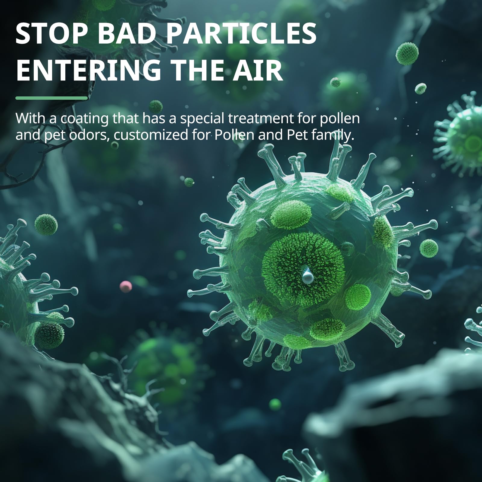 2 Pack Mk 04 Air Filter Replacement Compatible With Mk 04 Mg04Jh Air Puri Fier, 4 In 1 High Efficiency Pollen Pet Dander Hair H1