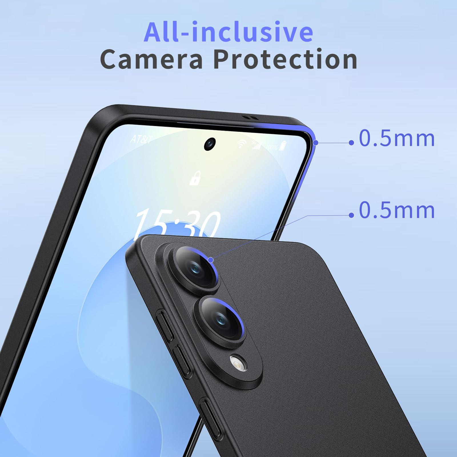 Memumi Lightweight For Samsung Galaxy S25 Edge Ultra Slim Case, Camera Cover Full Protection 0.3Mm Matte Finish Hard Cover For S