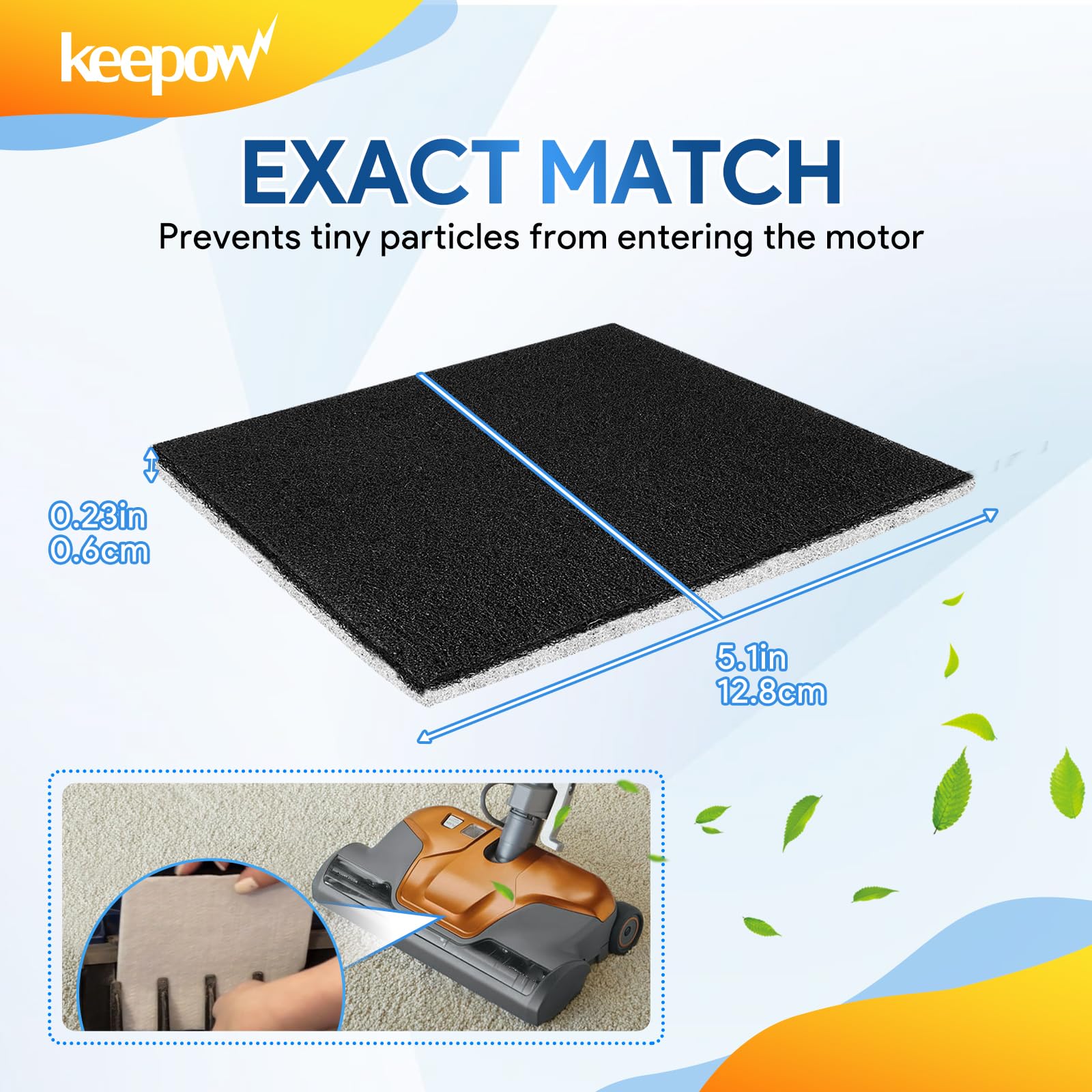 Keepow 10 Pack Cf 1 Hepa Filter Replacement Compatible With Kenmore Sears Progressive Cf 1, Progressive & Whispertone, Panasonic