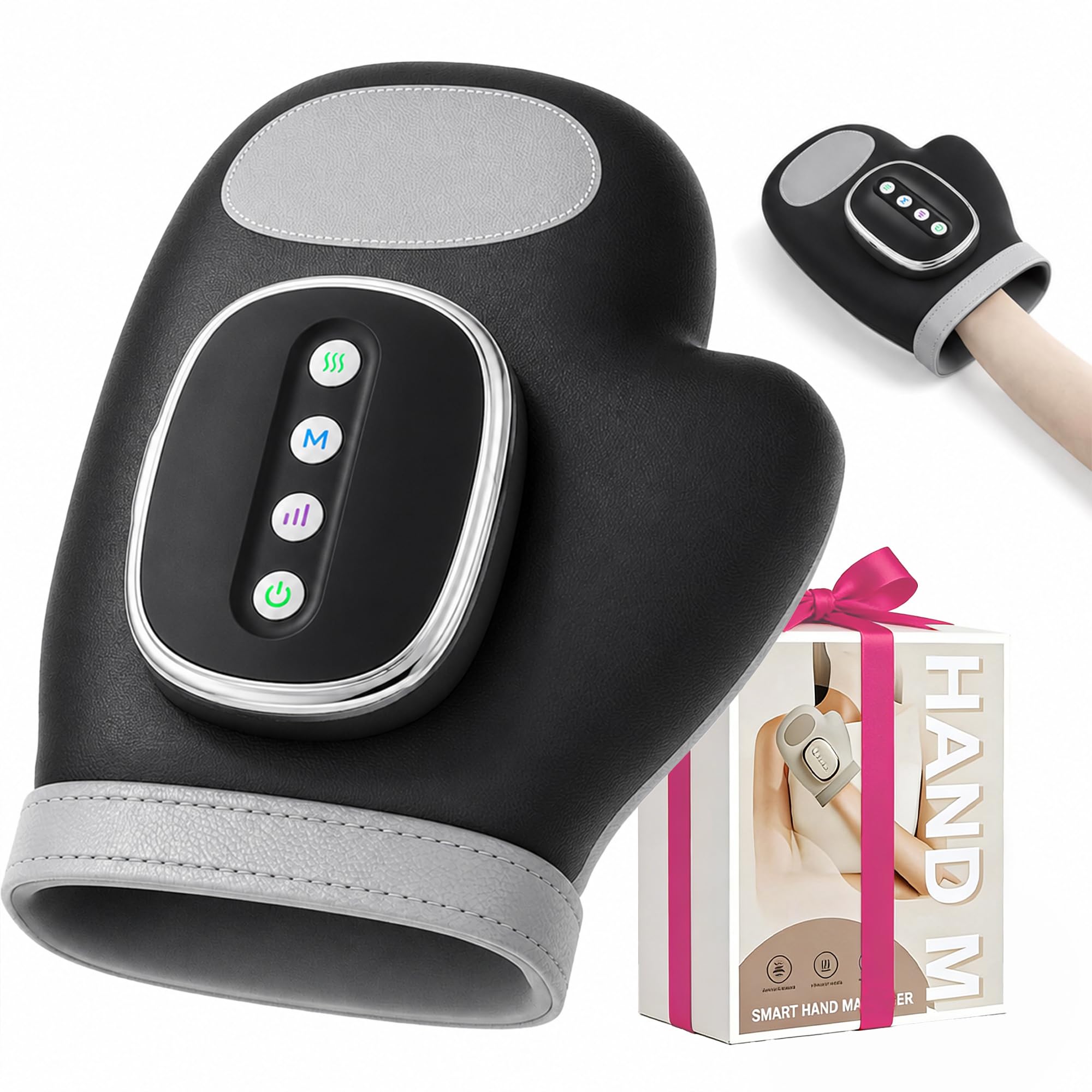 brenzo Hand Massager with Heat and Compression Black
