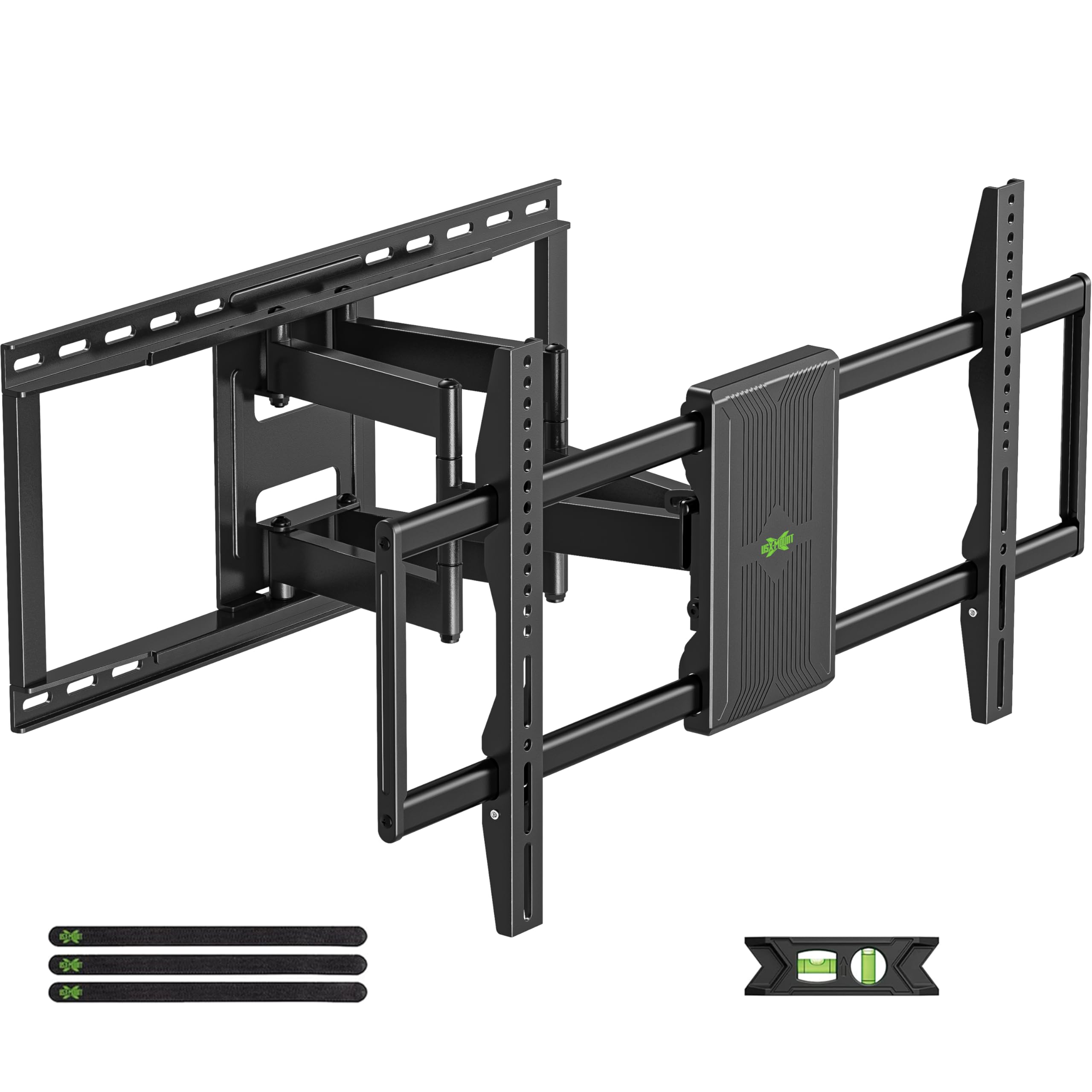 Usx Mount Full Motion Tv Wall Mount For Most 50 90 Inch Tvs Up To 150 Lbs, Wall Mount Tv Bracket With Dual Articulating Arms, Sw