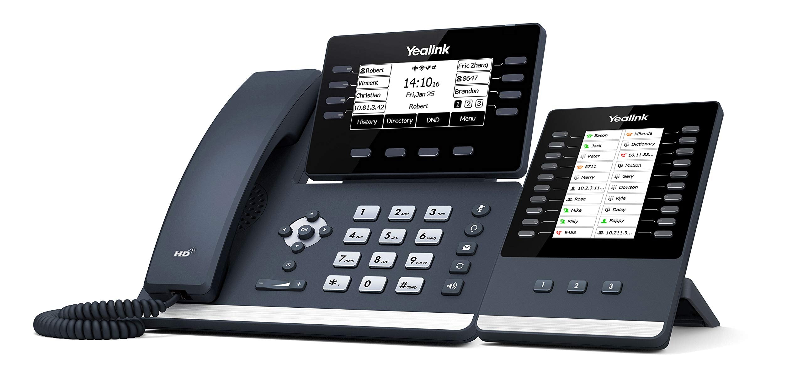 Yealink Sip-T53 Ip Phone, 12 Voip Accounts. 3.7-Inch Graphical Display. Usb 2.0, Dual-Port Gigabit Ethernet, 802.3Af Poe, Power