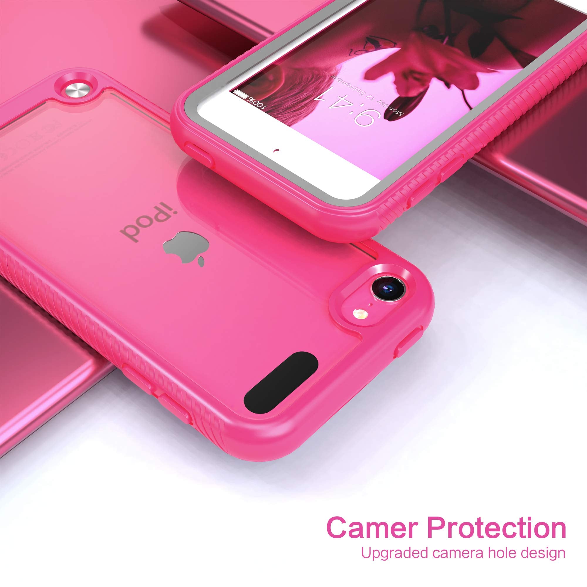 Idystar For Ipod Touch 7Th Generation Case,2 In 1 Shockproof Ipod Case With 2 Hd Screen Protectors,Hybrid Heavy Duty Protection