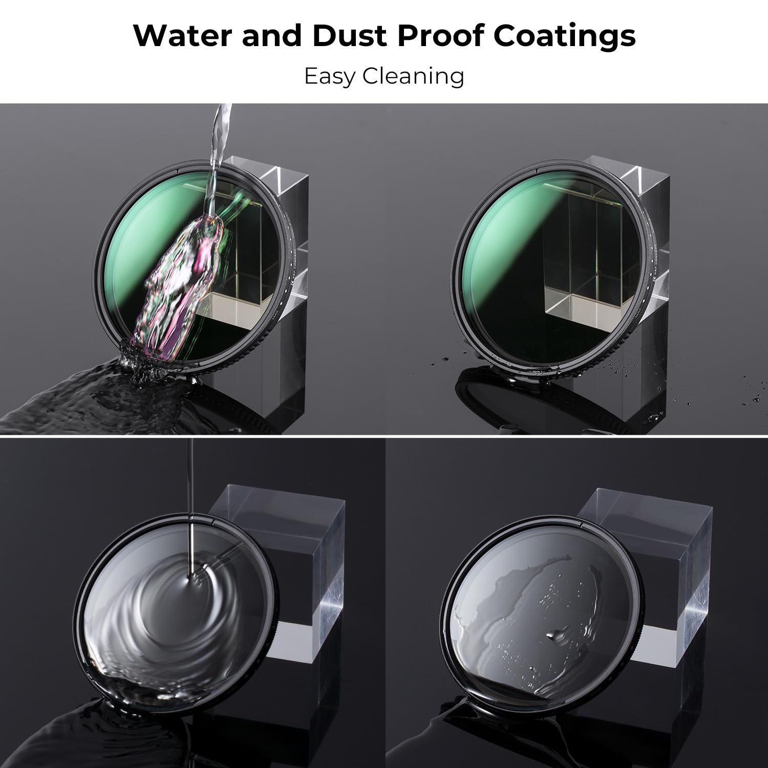 K&F Concept 77Mm Variable Nd2 400 Nd Lens Filter Waterproof 1 9 Stops Adjustable Ultra Thin Camera Lens Nd Filter With 24 Multi