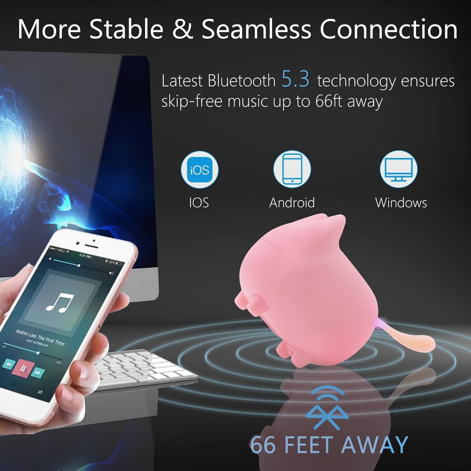 Portable Bluetooth Speaker, Mini Wireless Speakers With Clarity Stereo, Super Bass,Tws Pairing,Built In Mic,40H Playtime,Bt5.3,P