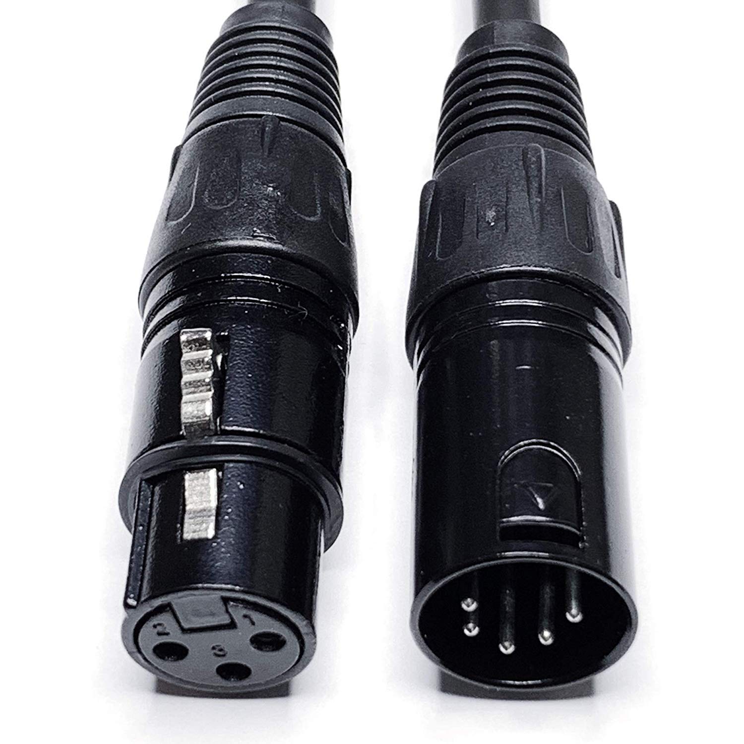Cess 078 Xlr 3 Pin To Xlr 5 Pin Adapter Cables, Xlr3M To Xlr5F & Xlr3F To Xlr5M, 2 Pack