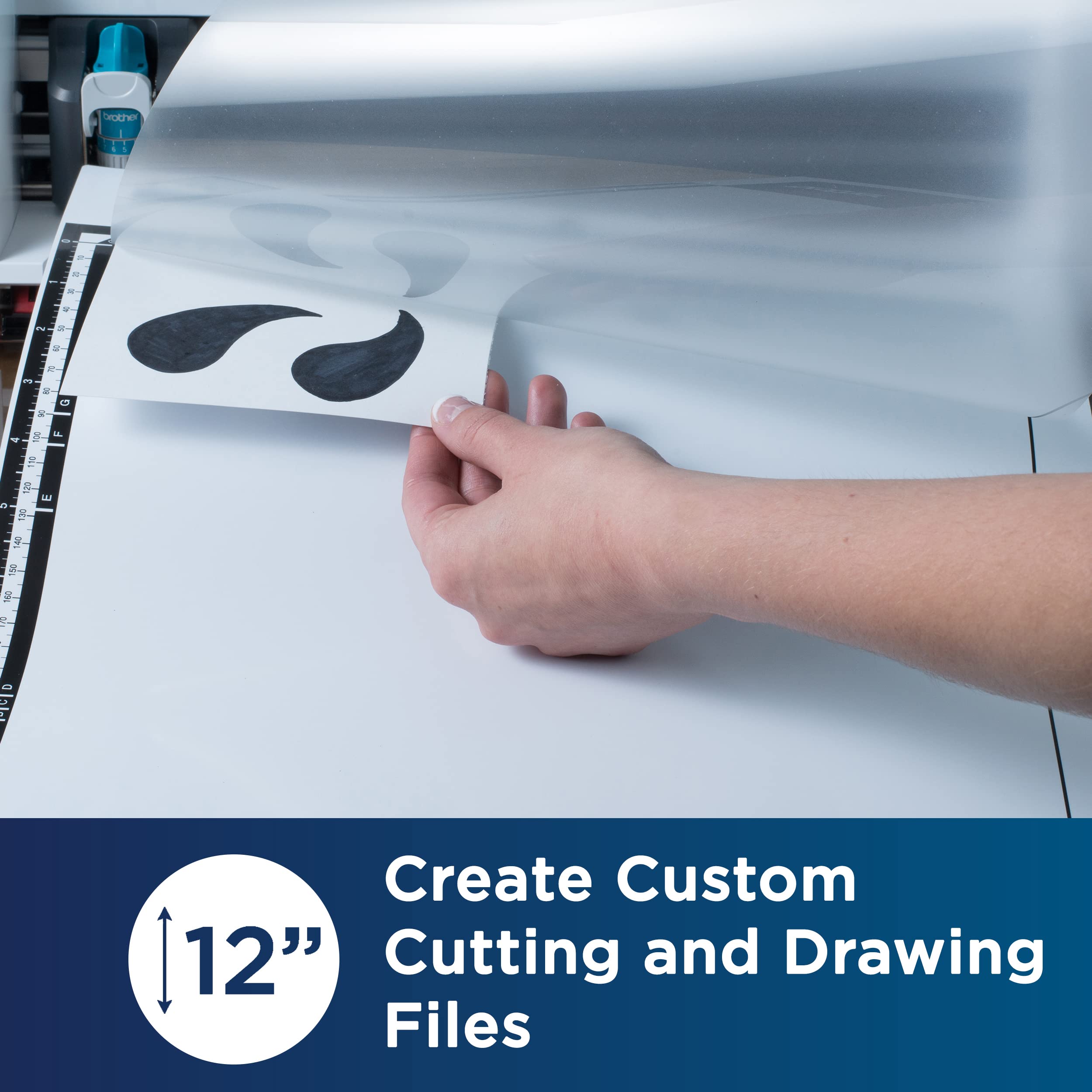 Brother Scanncut Mat Camats12, 12'' X 12'' Scanning Mat, Non Tack Mat To Scan Custom Designs, Accessory For Scanncut Cutting Mac