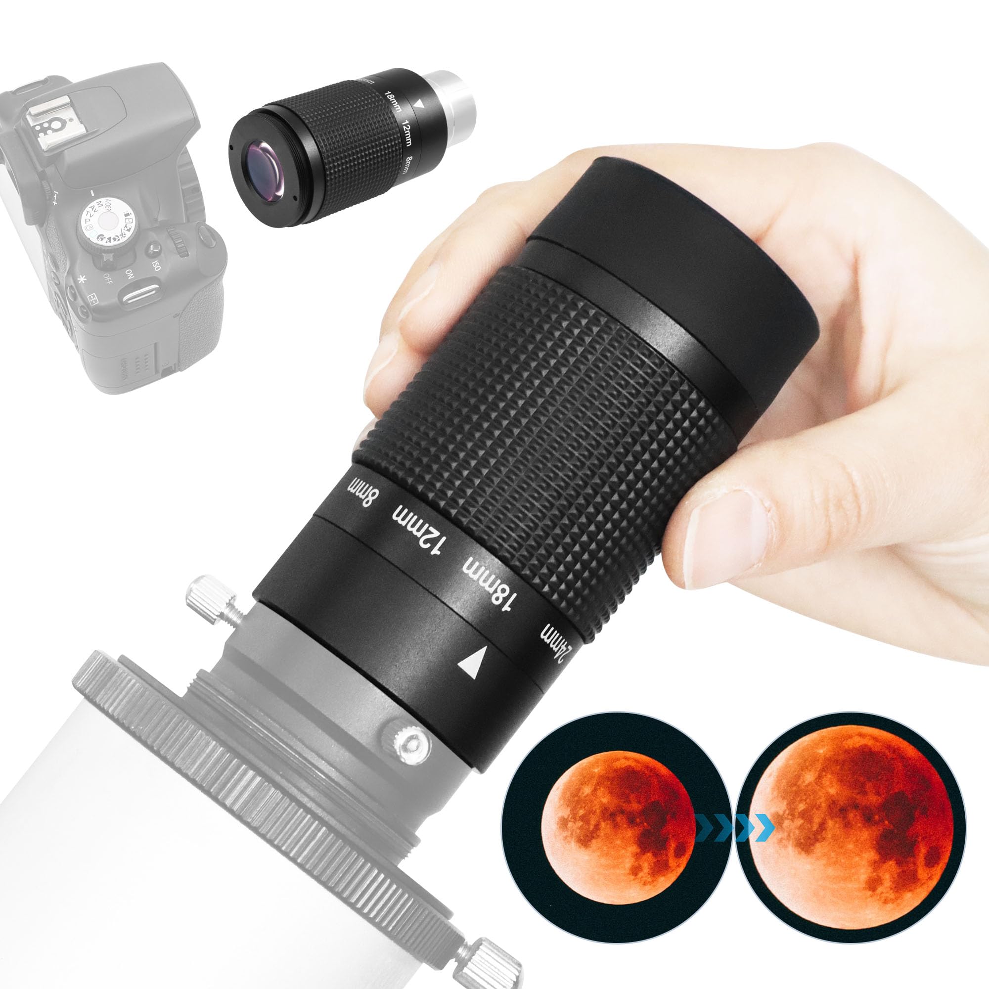 Astromania 1.25'' 8 24Mm Zoom Eyepiece For Telescope With T Thread