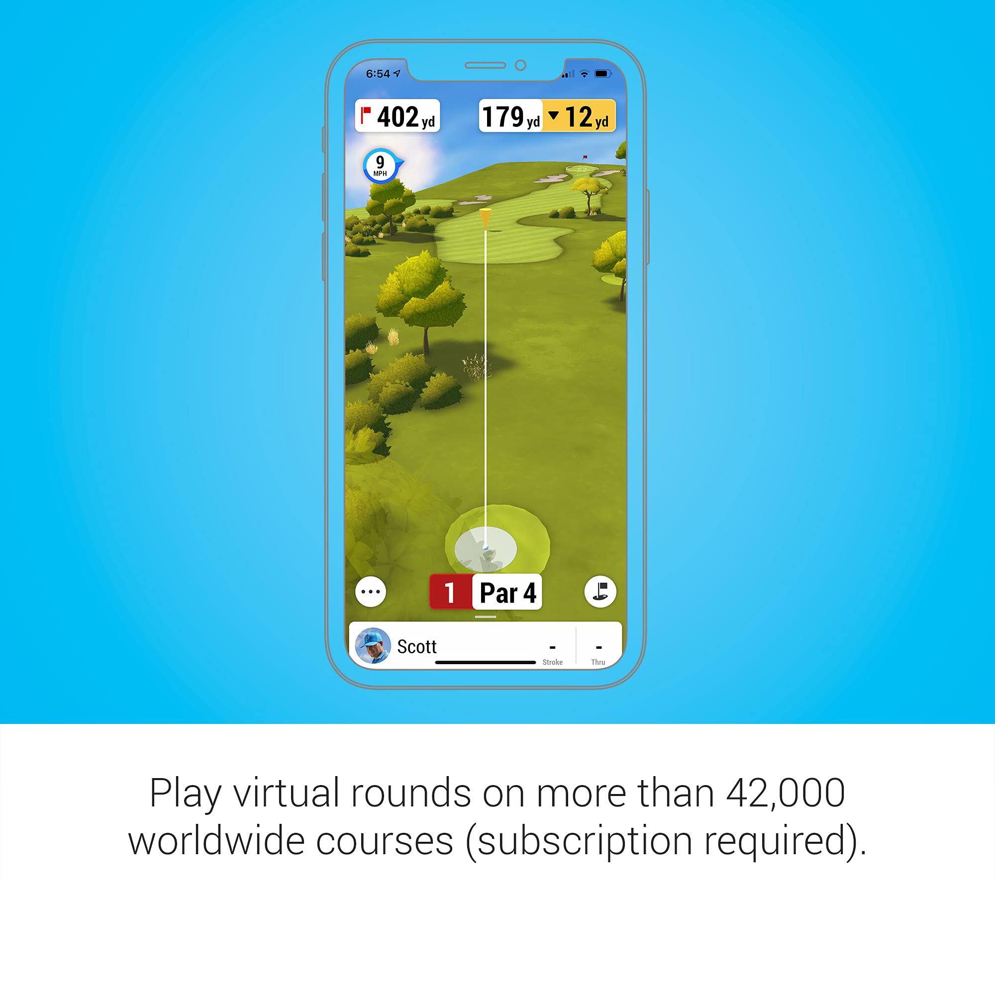 Garmin Approach R10, Portable Golf Launch Monitor, Take Your Game Home, Indoors Or To The Driving Range, Up To 10 Hours Battery