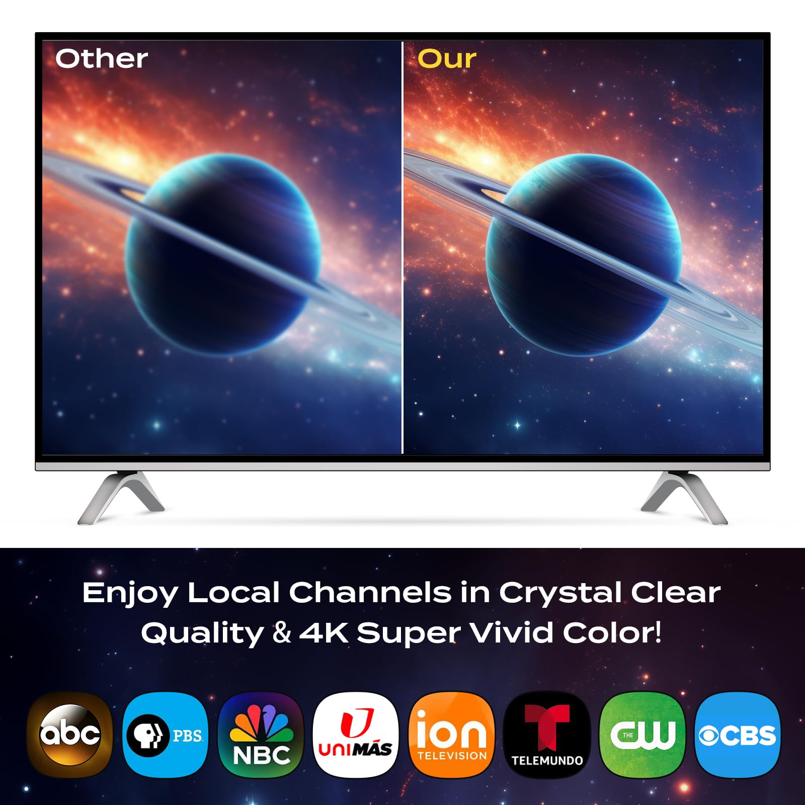 Tv Antenna For Smart Tv Indoor, Hd Tv Antenna Indoor For Local Channels, Tv Indoor/Outdoor With Amplifier And Signal Booster, Te