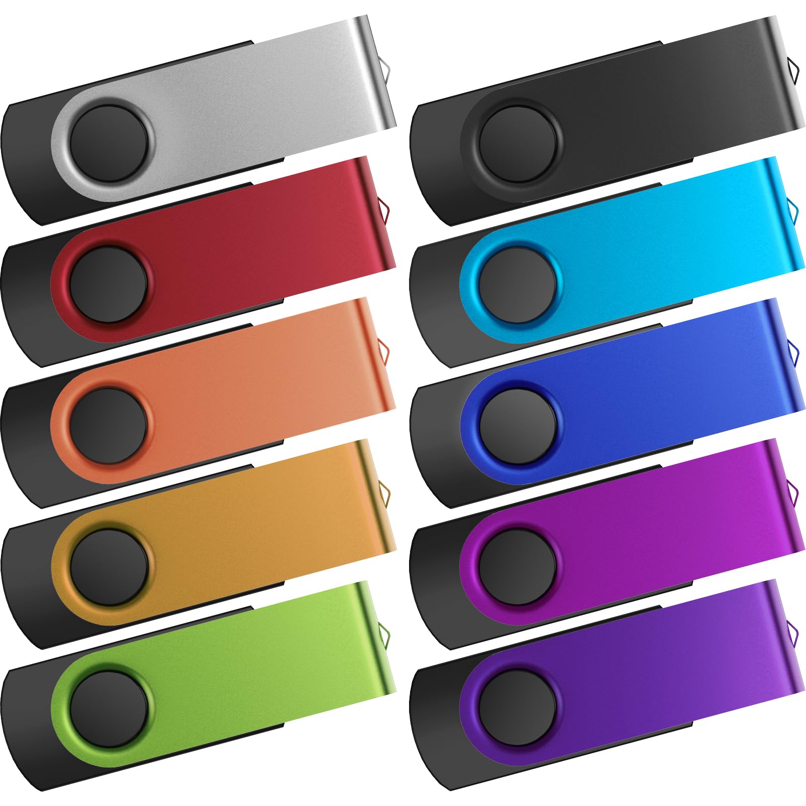 10 Pack Small Capacity 128Mb Usb Flash Drive Bulk 128 Mb Thumb Drives Kepmem Usb 2.0 Memory Stick Multipack Jump Drives Swivel Pendrive Portable Zip Drive Multicolor Jump Drive For Low Storage