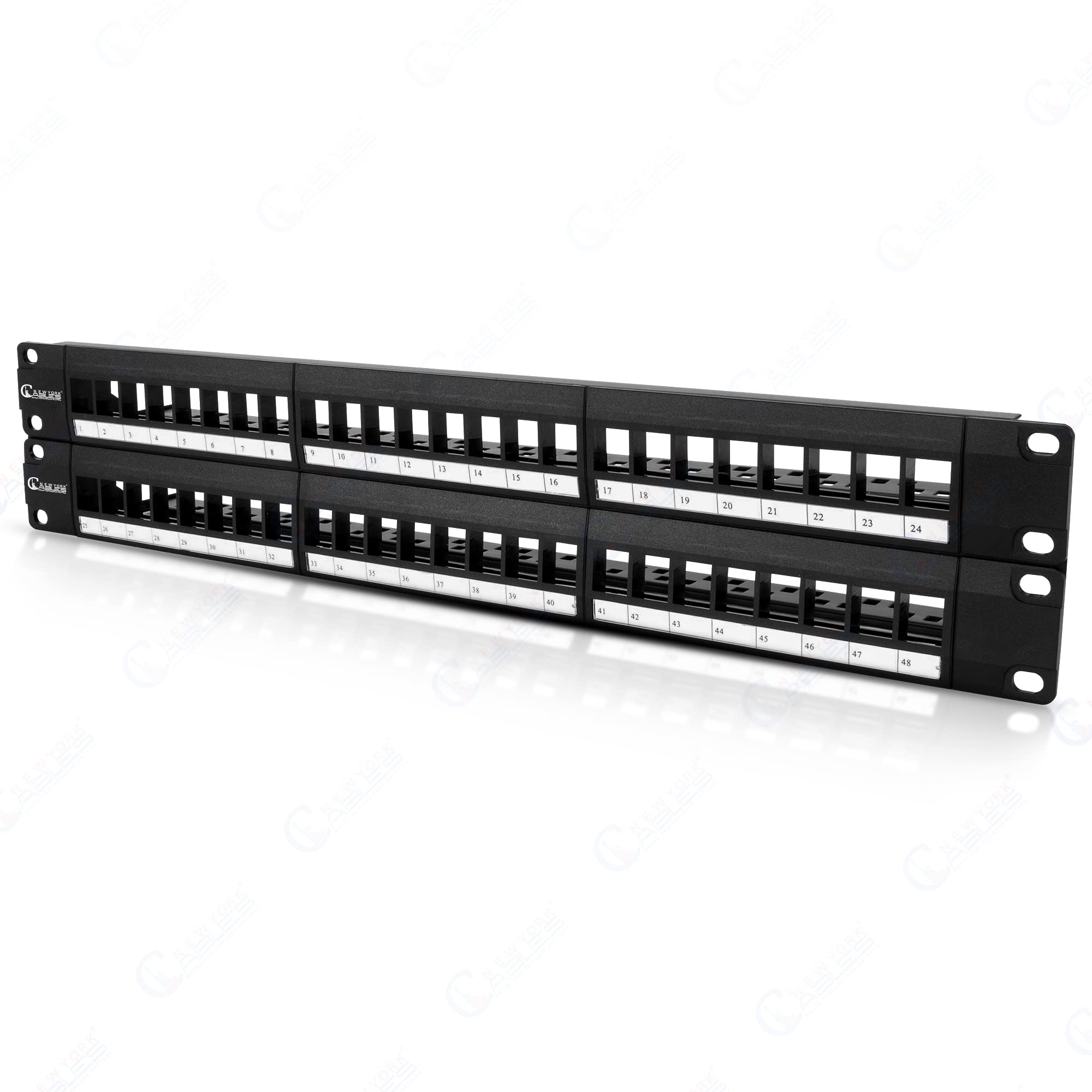 Newyork Cables� Blank Keystone/Patch Panel Network Patch Panel For Data Centers, Offices, And Server Rooms (Unloaded, 48 Port Patch Pannel Unloaded)