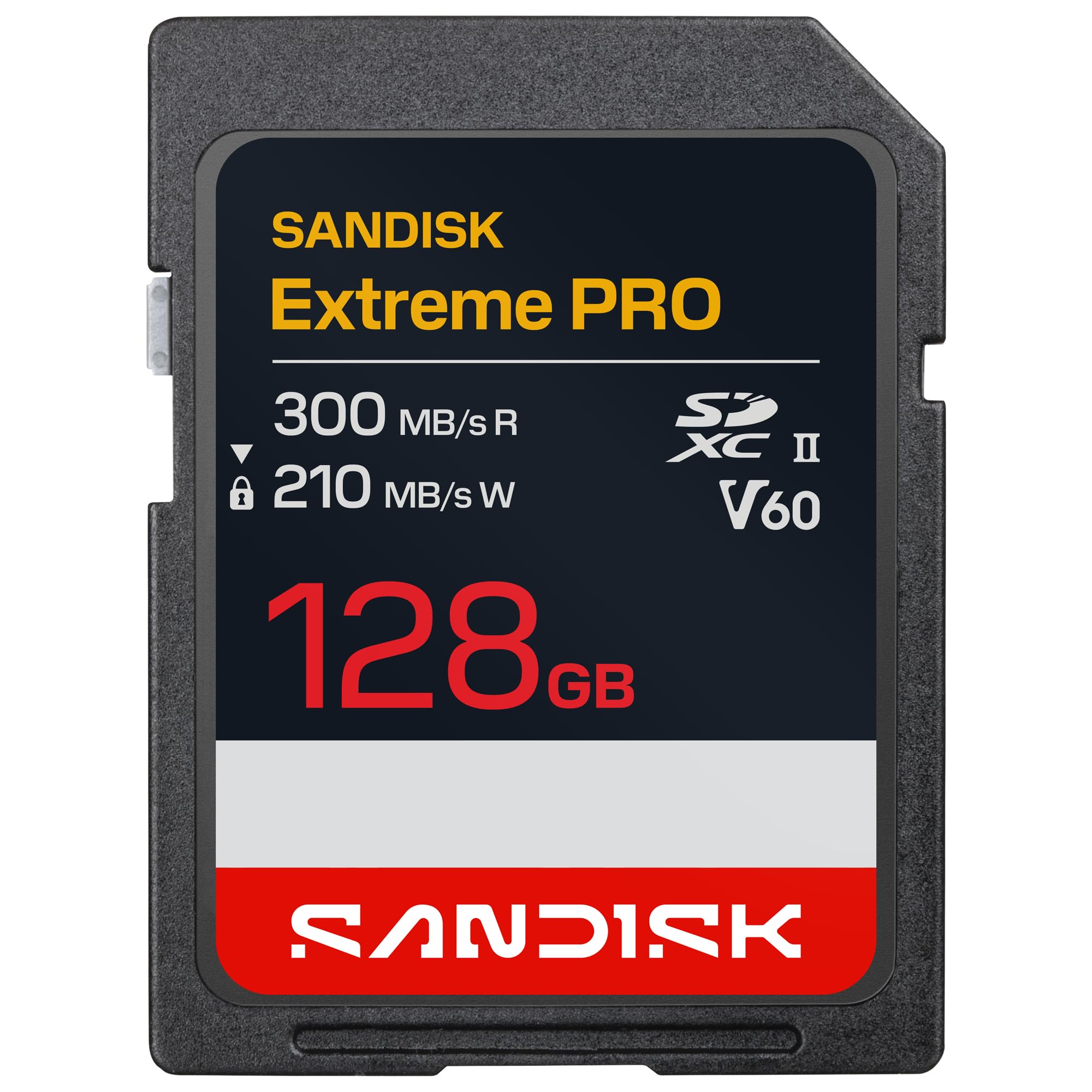 Sandisk Extreme Pro Uhs-Ii Cards Uhs-Ii 128Gb Sd 300Mb/S(R) / 210Mb/S(W)
