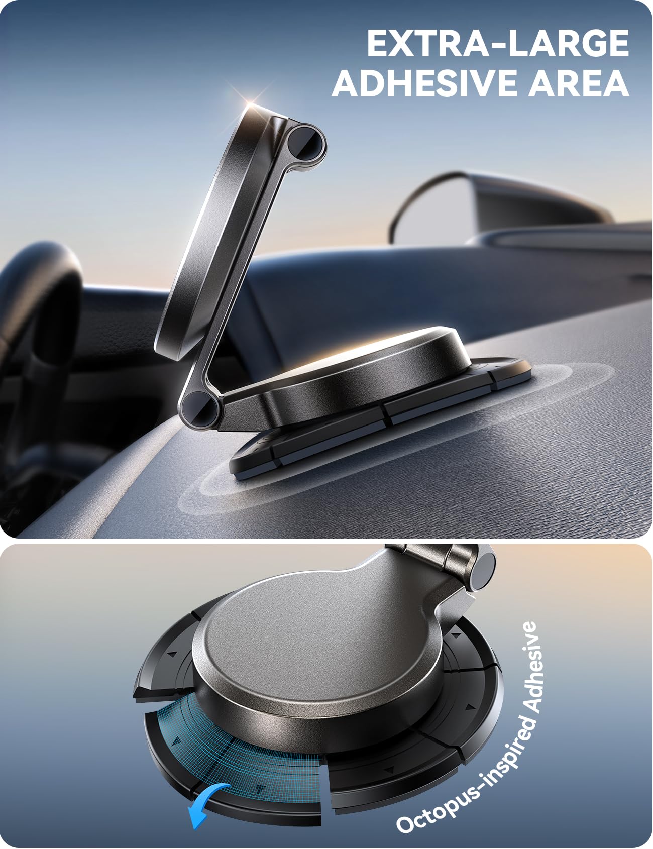 Joyroom For Magsafe Car Mount Charger, [All-Metal] 15W Fast Magsafe Car Charger, Magnetic Phone Holder For Car Dashboard For Iph